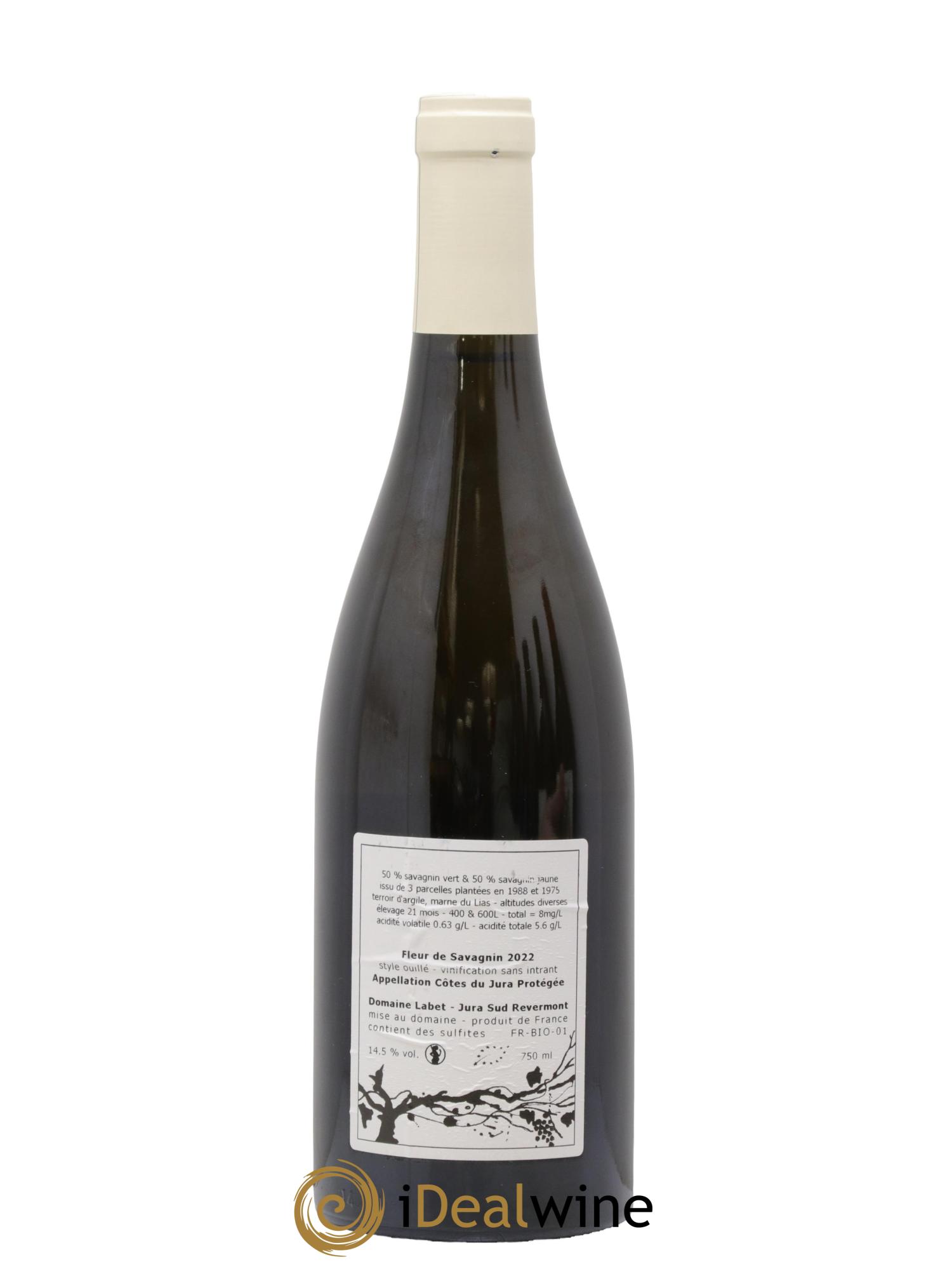 Côtes du Jura Fleur de Savagnin Romain - Julien  - Charline Labet 2022 - Lotto di 1 bottiglia - 1