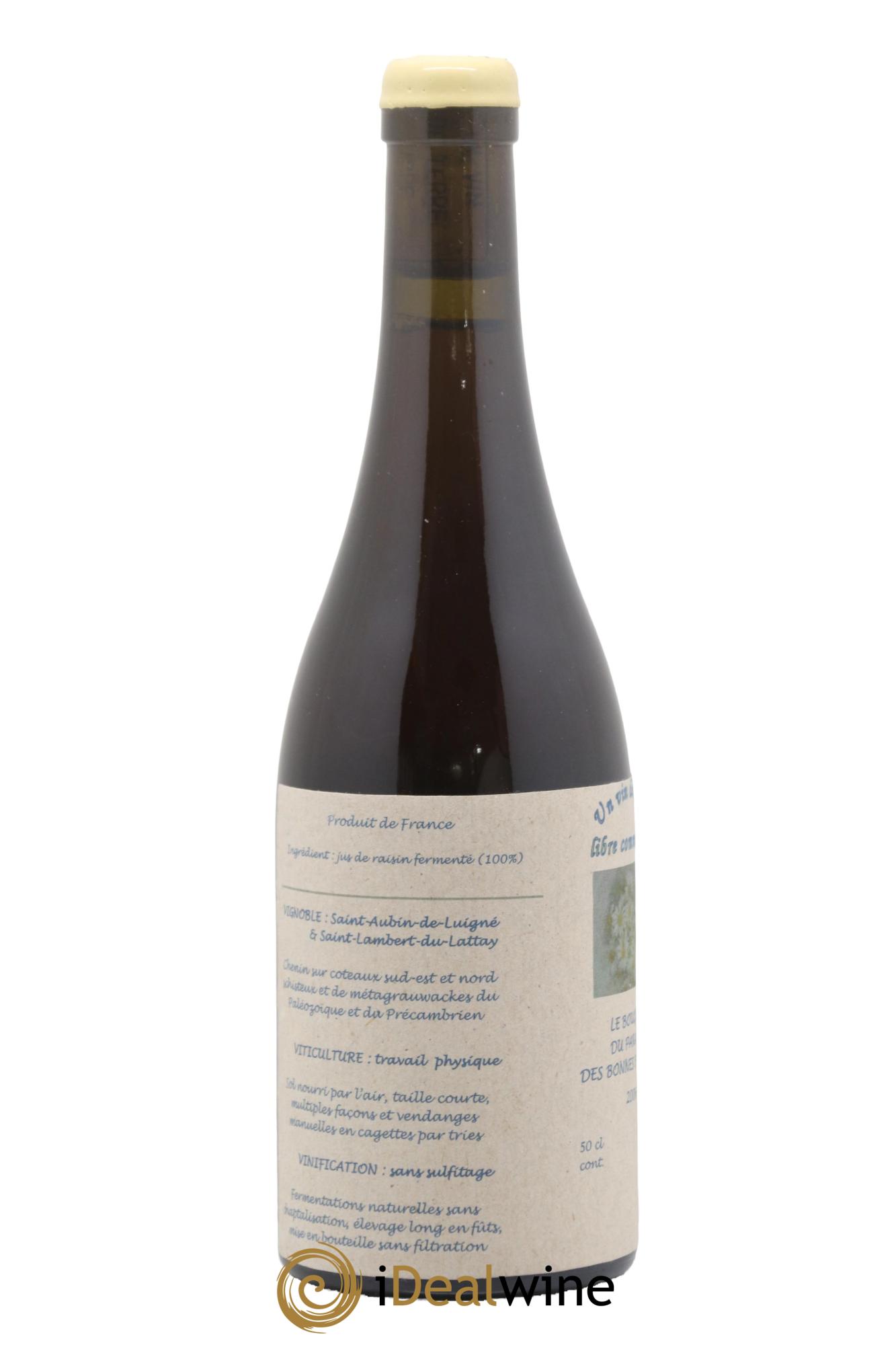 Vin de France Un vin de Terre Libre comme l'Air Le Bouquet du Paradis des Bonnes Blanches Josette Medau & Pierre Weyand 2006 - Posten von 1 Format 50cl - 1