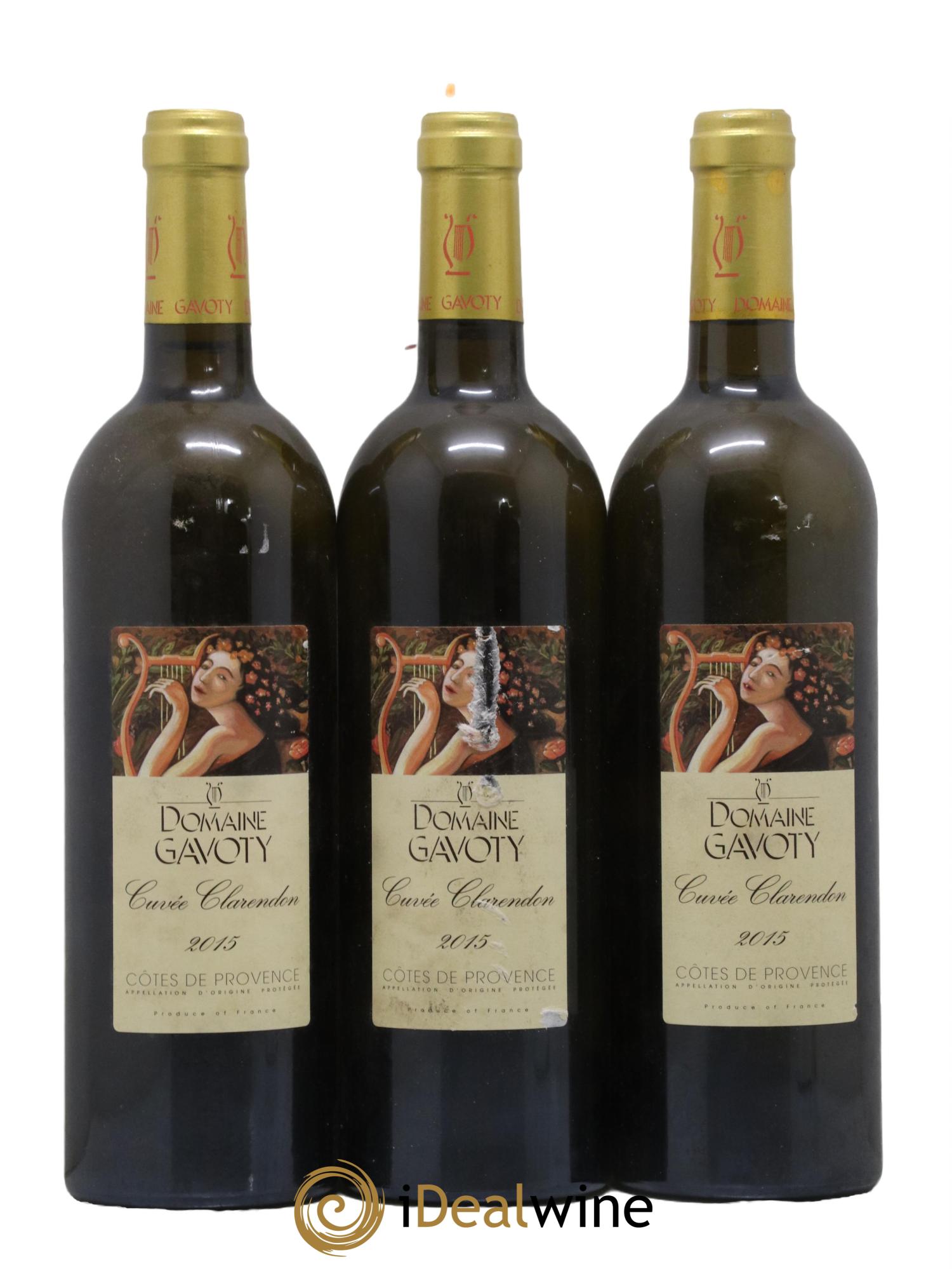 Côtes de Provence Clarendon Domaine Gavoty 2015 - Lot de 3 bouteilles - 0