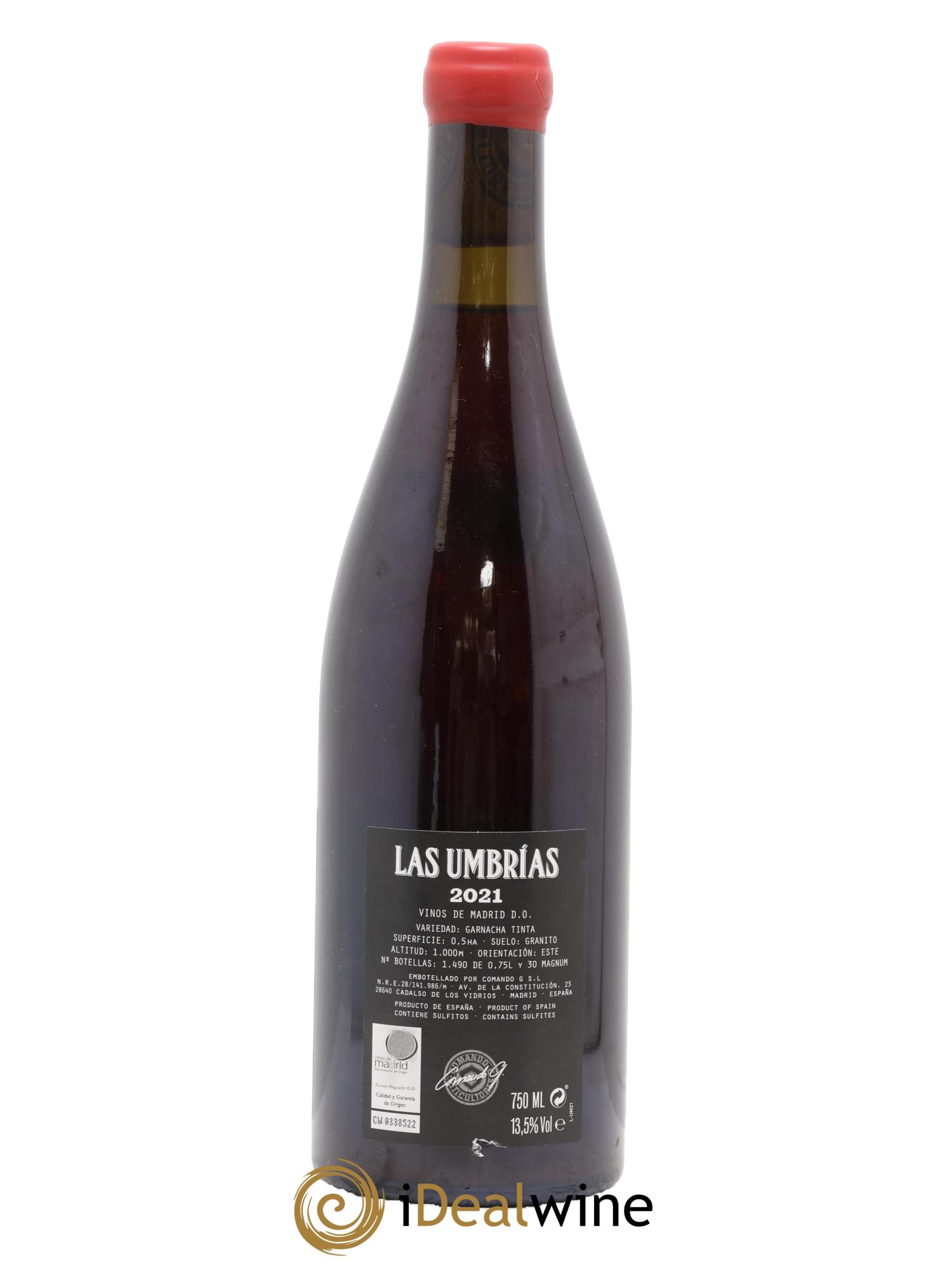 Vinos de Madrid DO Comando G Las Umbrias 2021 - Lot de 1 bouteille - 1
