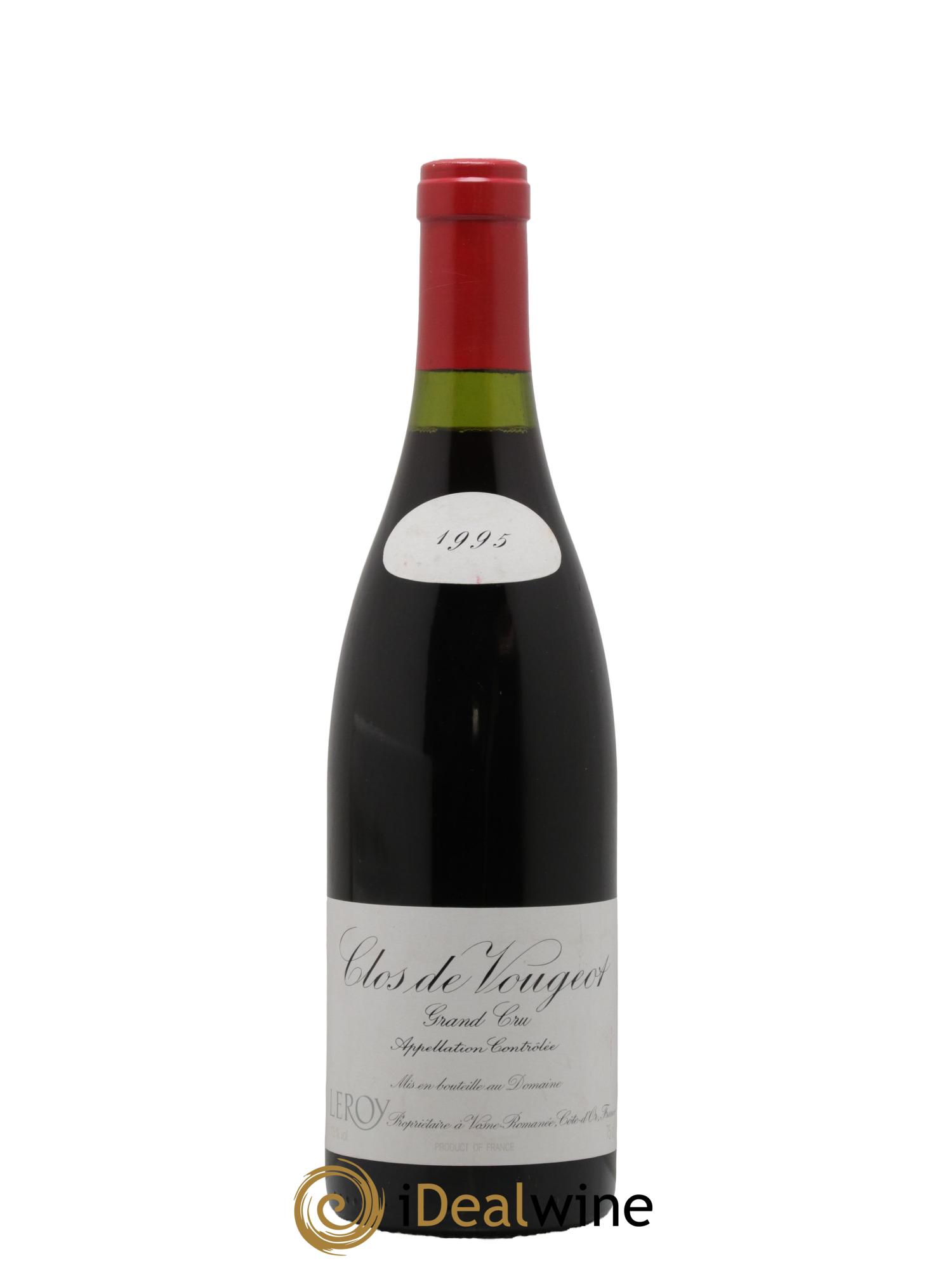 Clos de Vougeot Grand Cru Leroy (Domaine) 1995 - Lot de 1 bouteille - 0