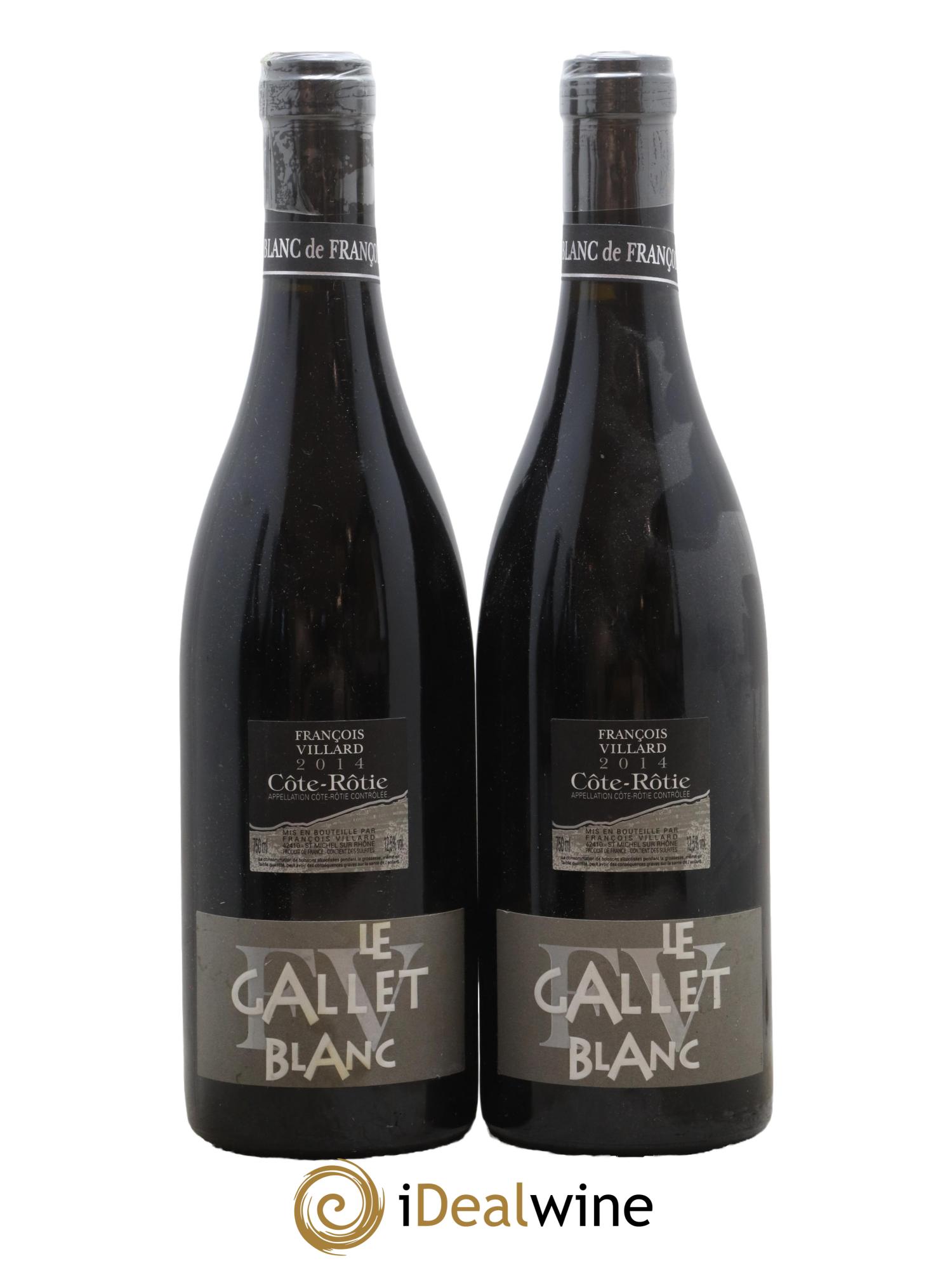Côte-Rôtie Le Gallet Blanc François Villard 2014 - Lot de 2 bouteilles - 0