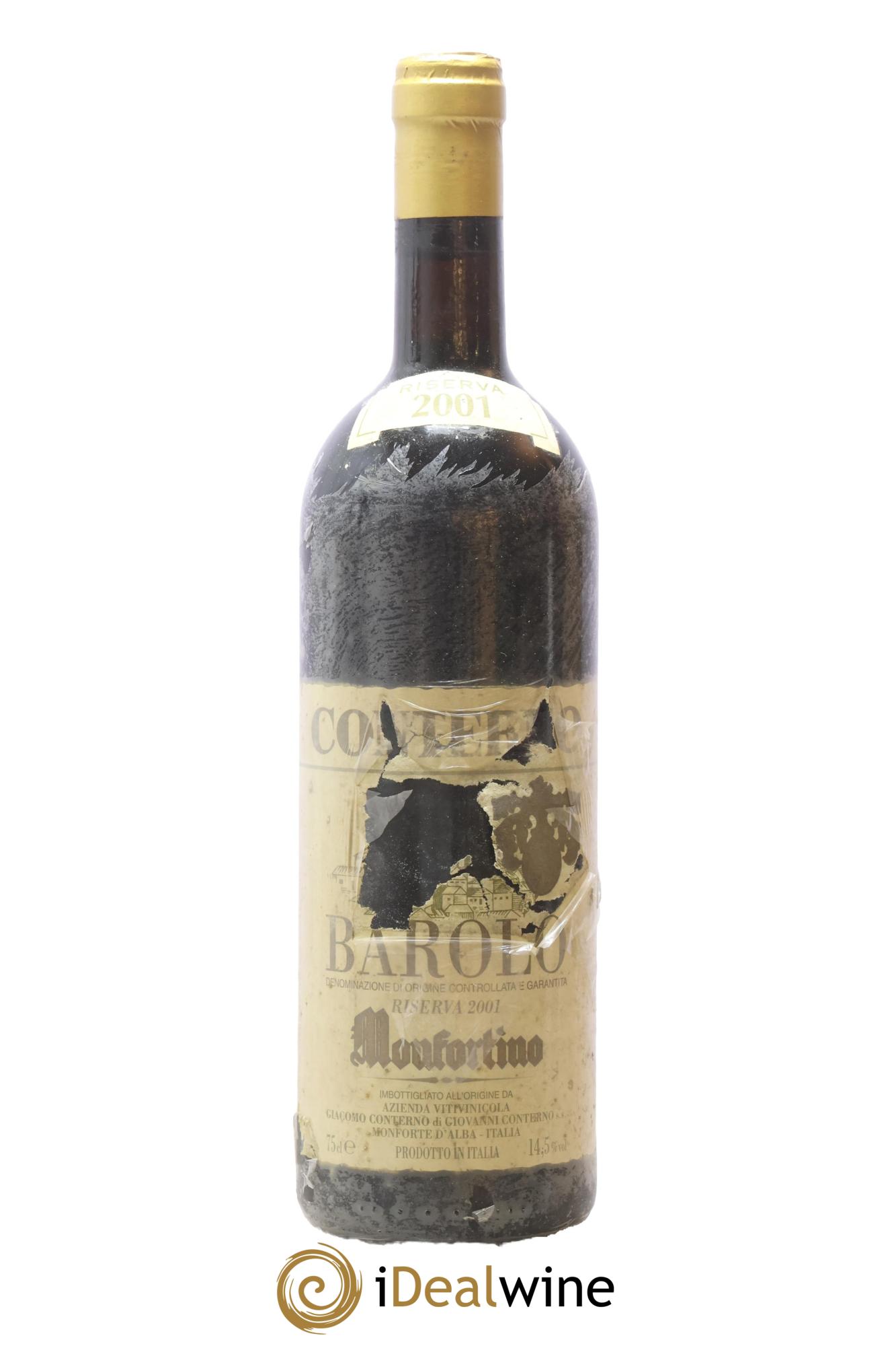 Barolo DOCG Riserva Monfortino Giacomo Conterno 2001 - Posten von 1 Flasche - 0