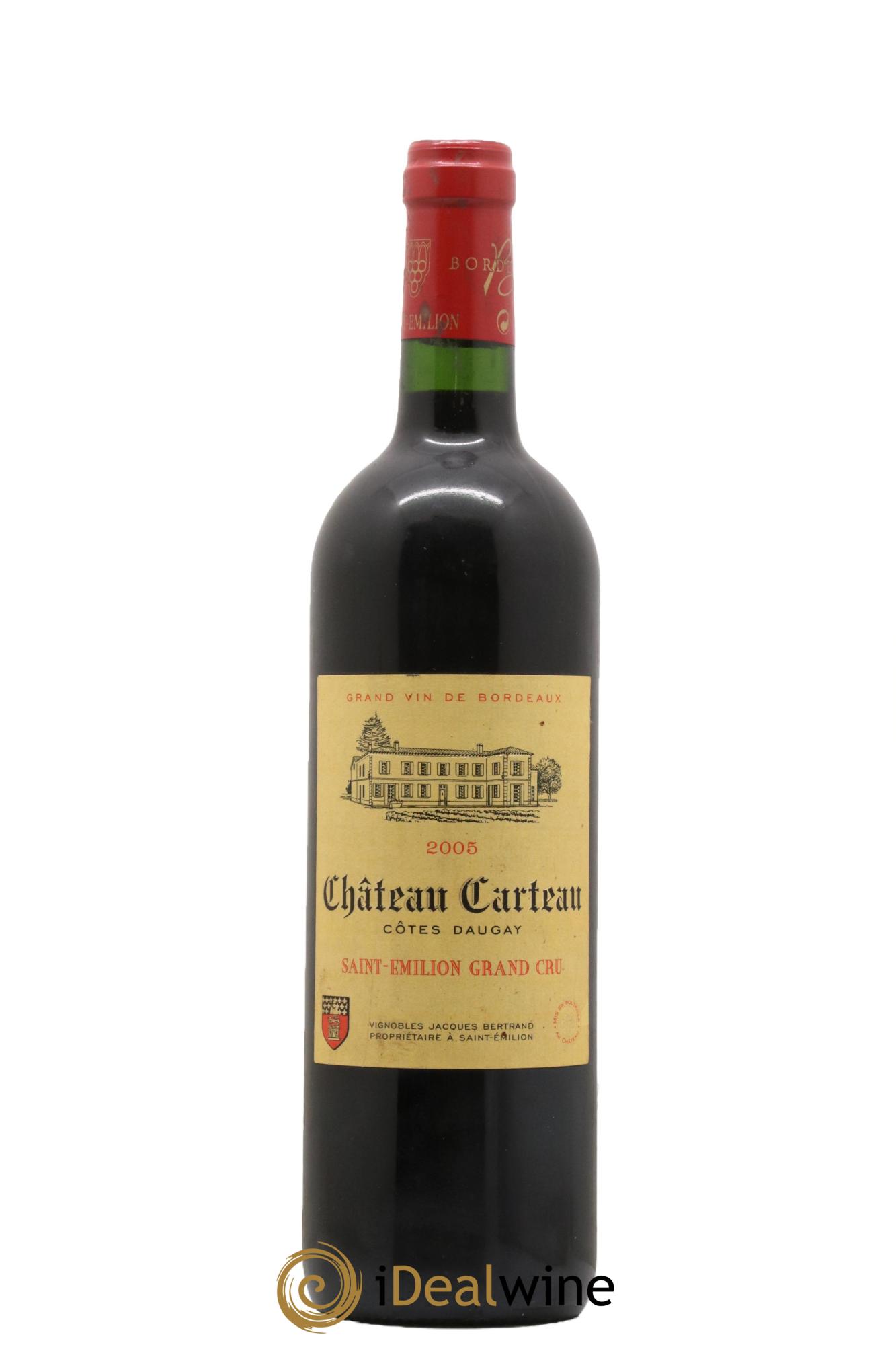 Saint-Émilion Grand Cru Château Carteau 2005 - Lot de 1 bouteille - 0