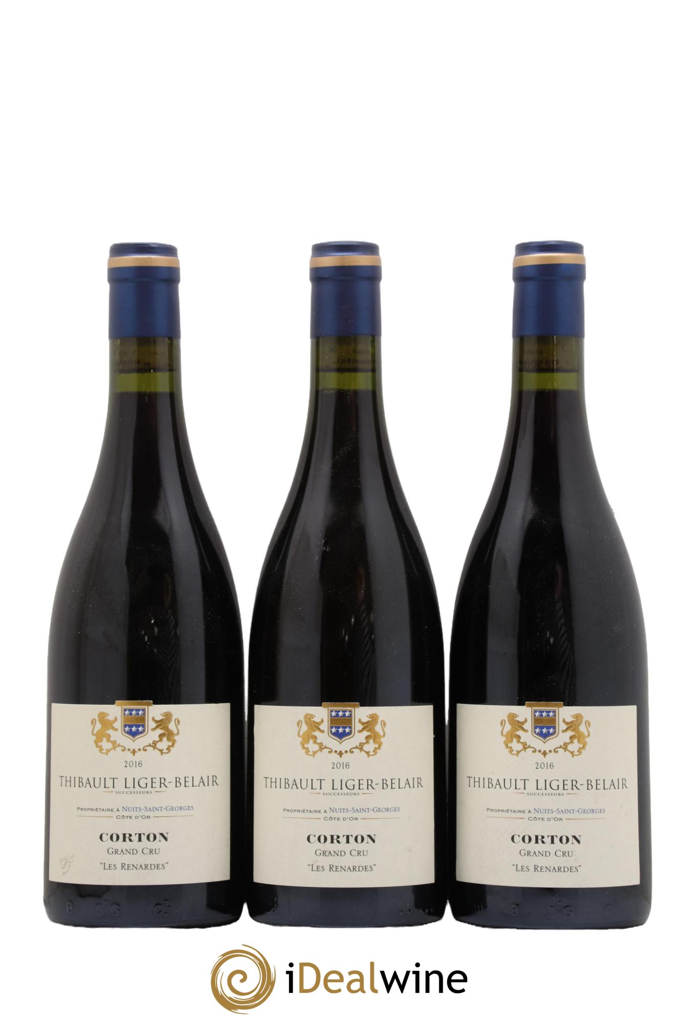 Corton Grand Cru Les Renardes Thibault Liger-Belair 2016 - Lot de 3 bouteilles - 0