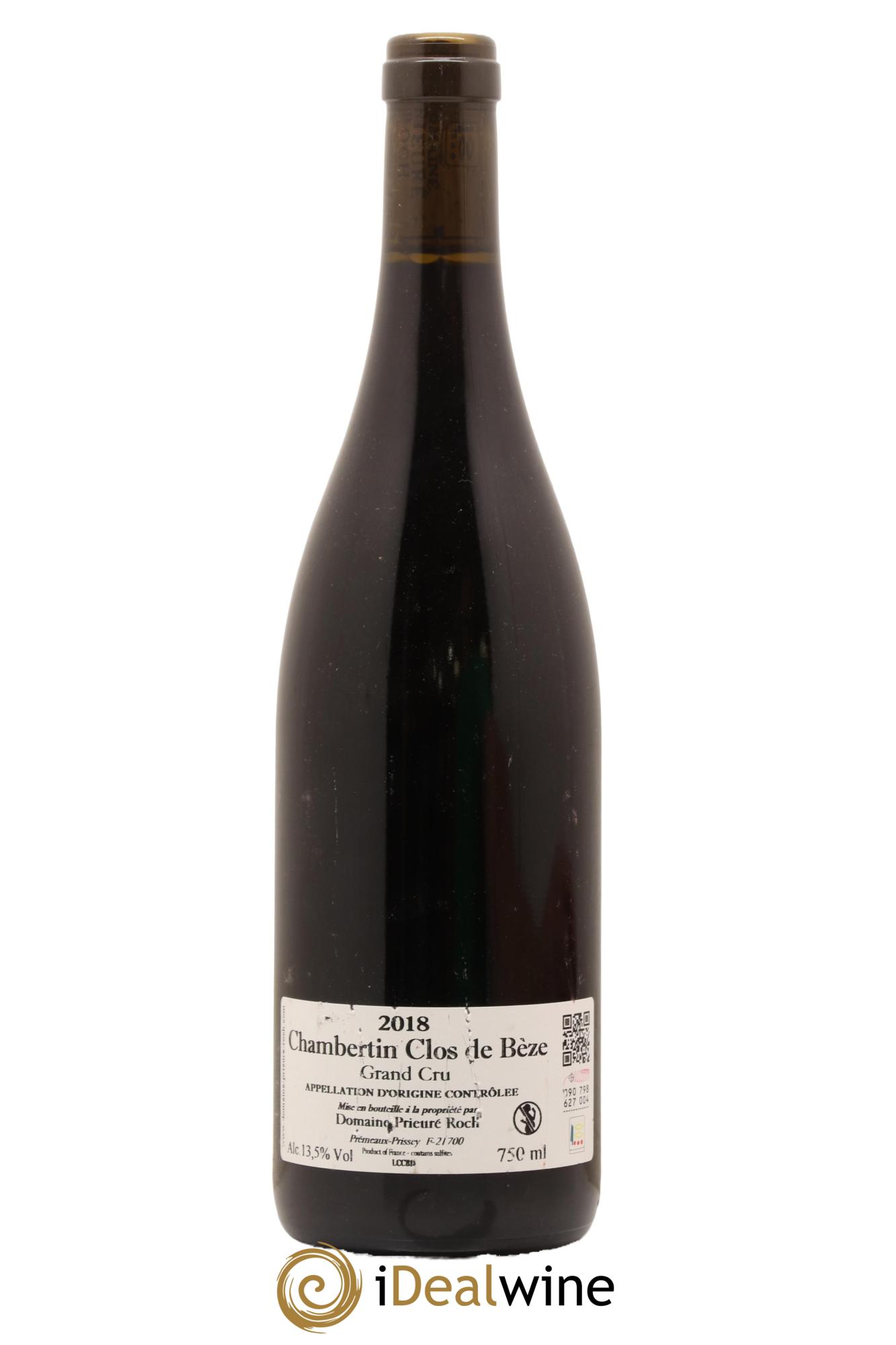 Chambertin Clos de Bèze Grand Cru Prieuré Roch 2018 - Lot de 1 bouteille - 1