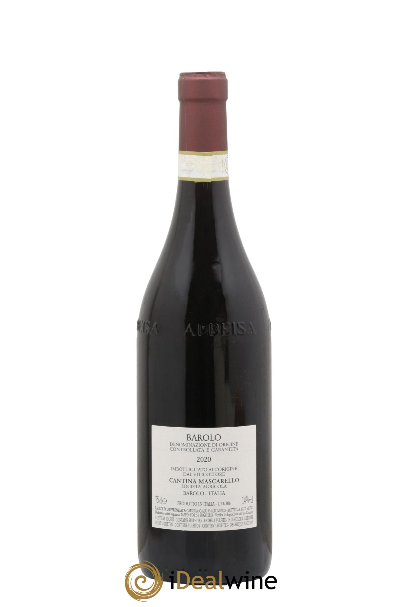 Barolo DOCG Bartolo Mascarello 2020 - Lot de 1 bouteille - 1