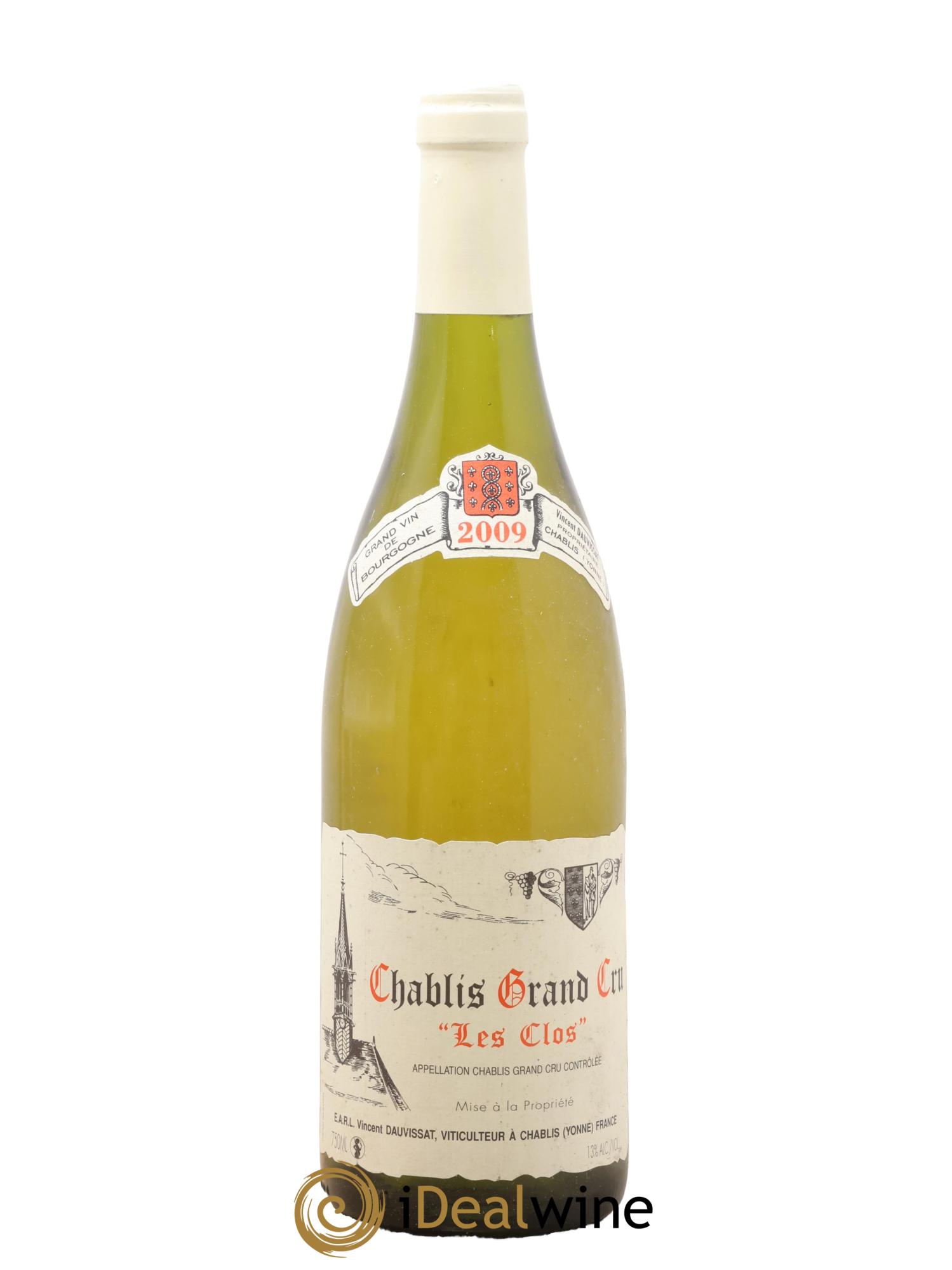 Chablis Grand Cru Les Clos Vincent Dauvissat (Domaine) 2009 - Lot of 1 bottle - 0