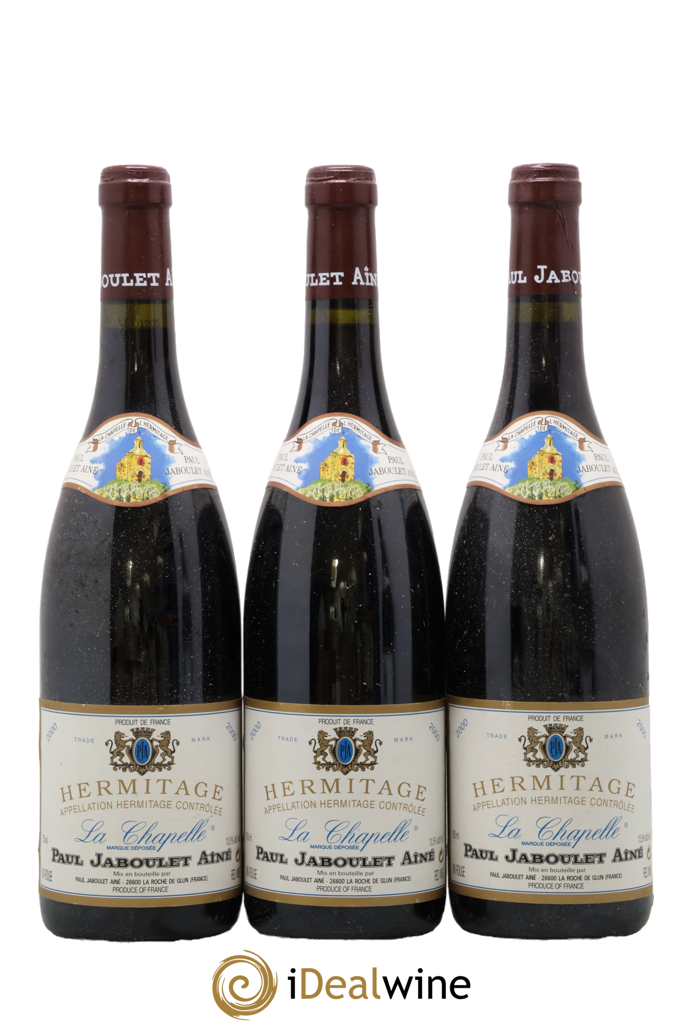 Hermitage La Chapelle Paul Jaboulet Ainé 2000 - Lotto di 3 bottiglie - 0