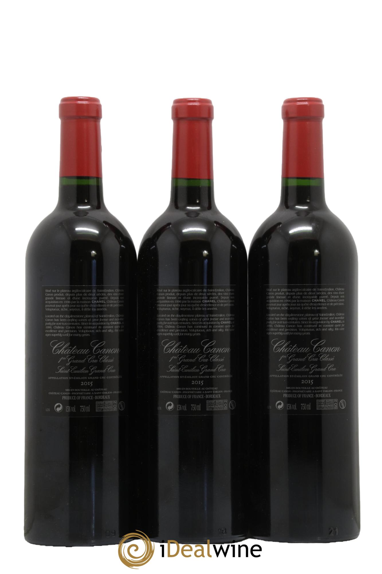 Château Canon 1er Grand Cru Classé B  2015 - Lot of 6 bottles - 4