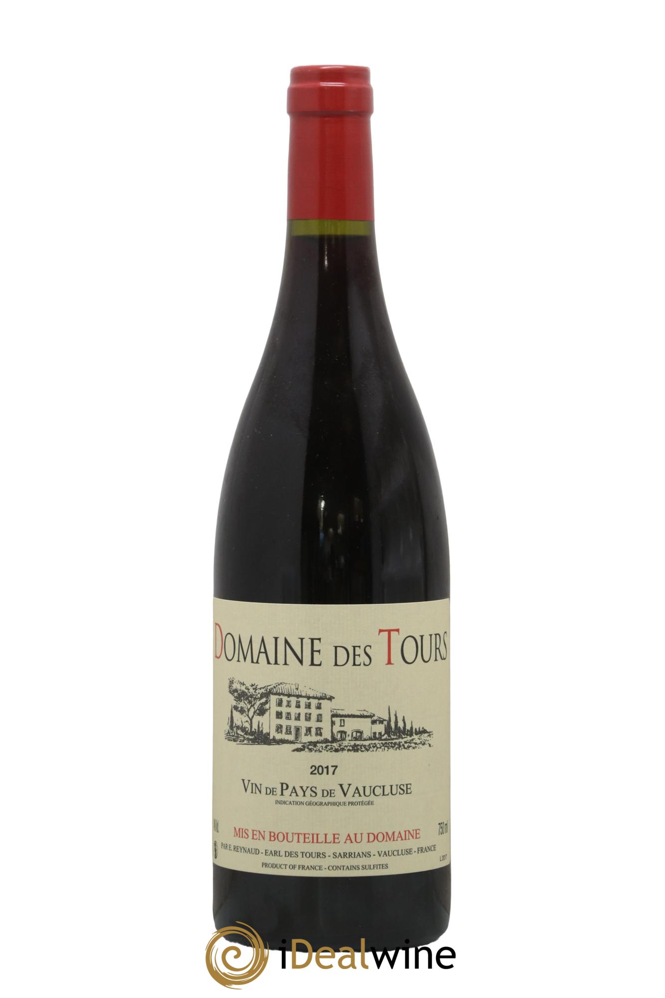IGP Vaucluse (Vin de Pays de Vaucluse) Domaine des Tours Emmanuel Reynaud 2017 - Lot de 1 bouteille - 0