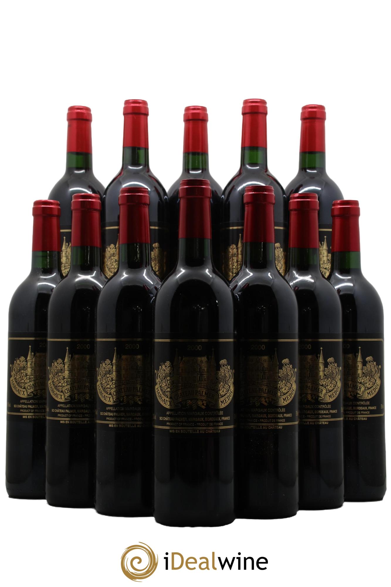 Château Palmer 3ème Grand Cru Classé 2000 - Lot de 12 bouteilles - 0