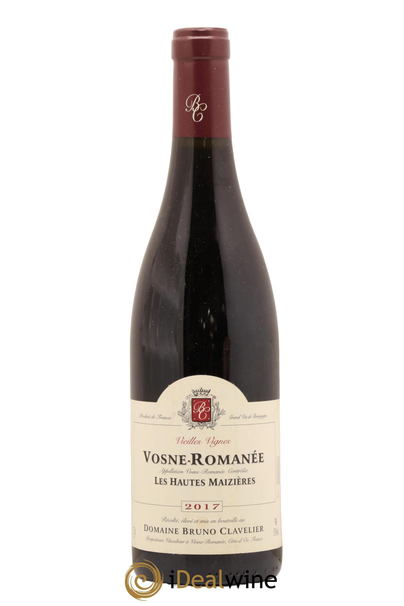 Vosne-Romanée Vieilles Vignes Les Hautes Maizières Bruno Clavelier 2017 - Lot de 1 bouteille - 0