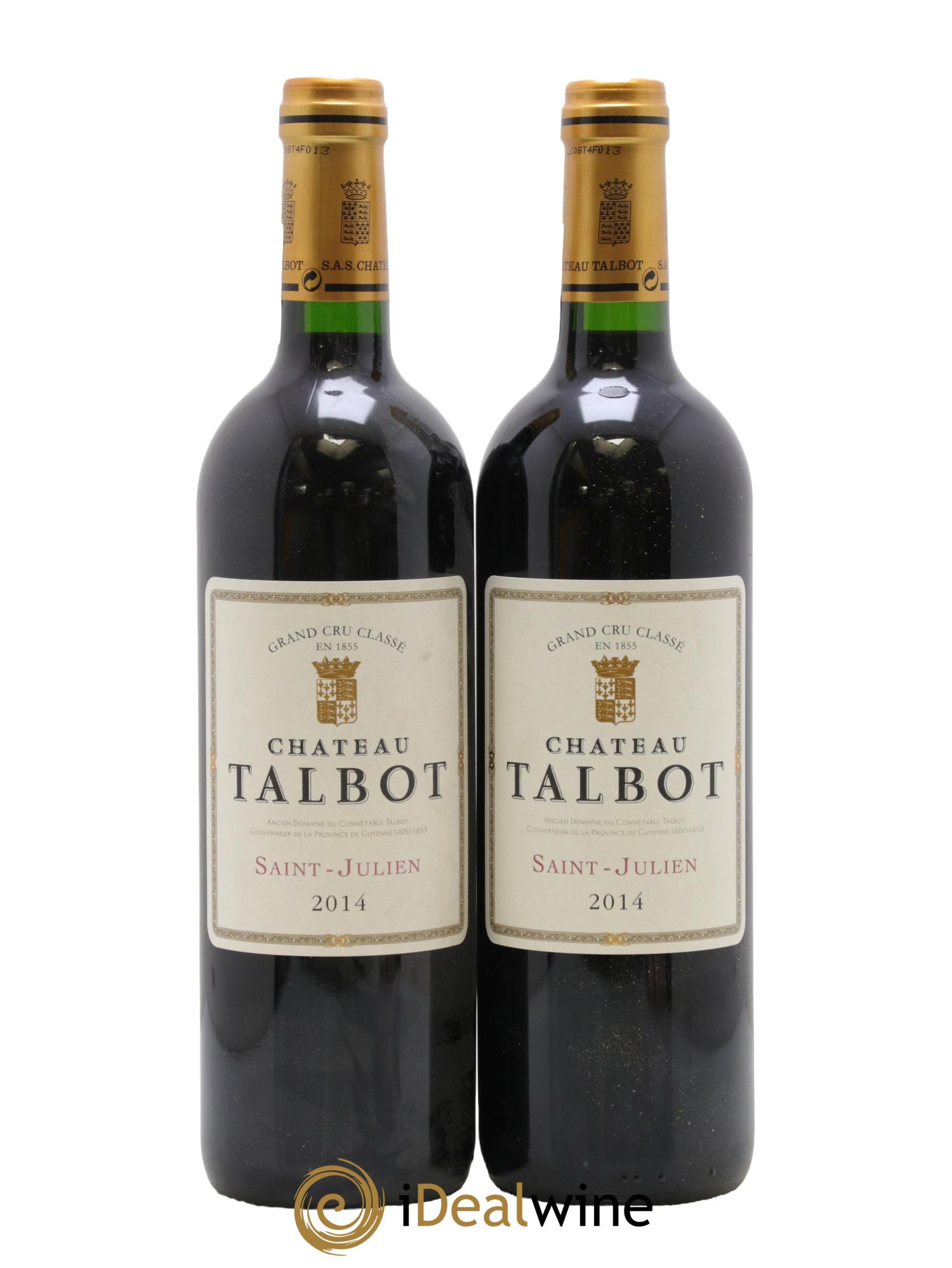 Château Talbot 4ème Grand Cru Classé 2014 - Lot de 2 bouteilles - 0