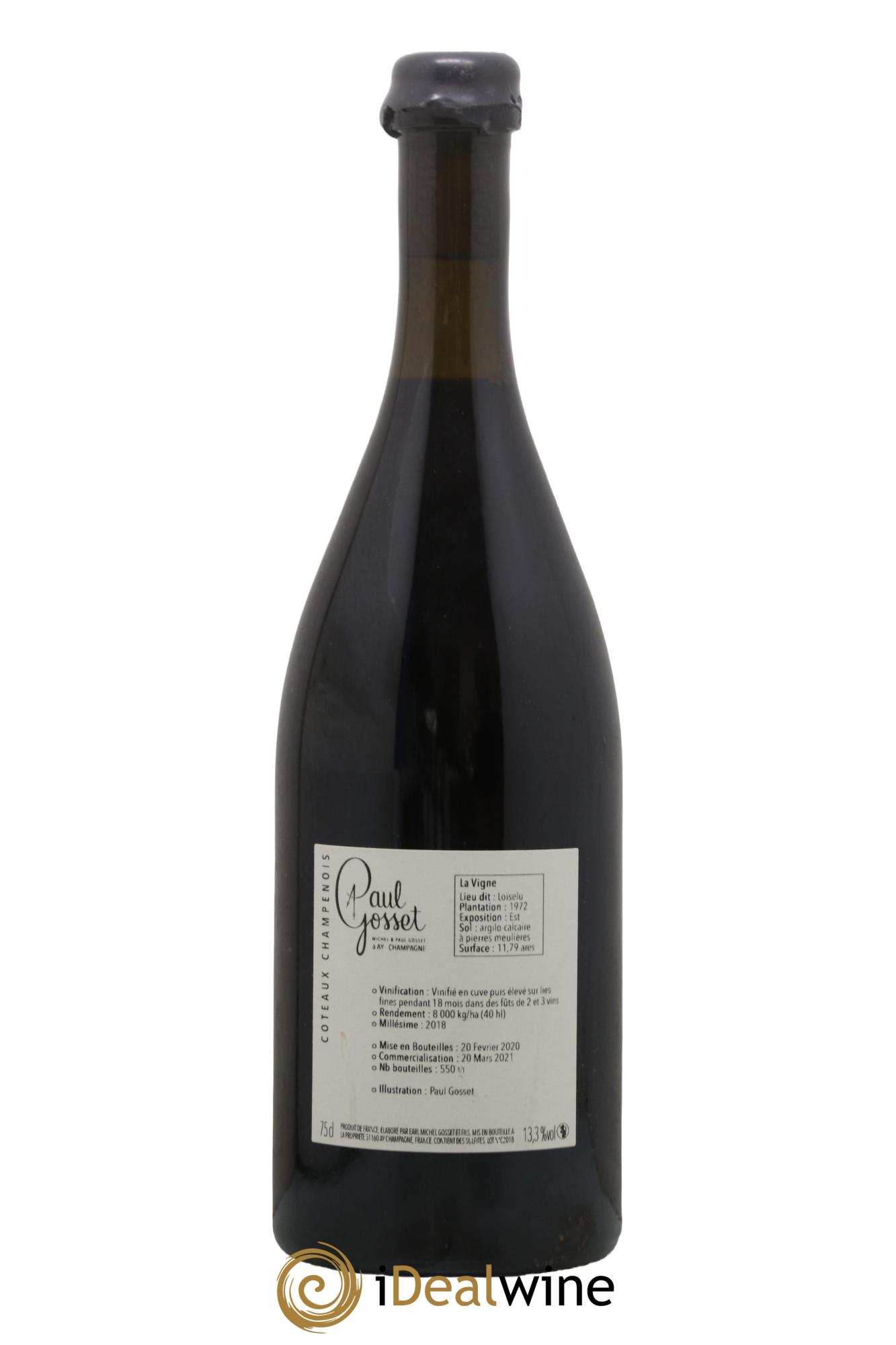 Coteaux Champenois Rouge d'Aÿ Paul Gosset 2018 - Lotto di 1 bottiglia - 1