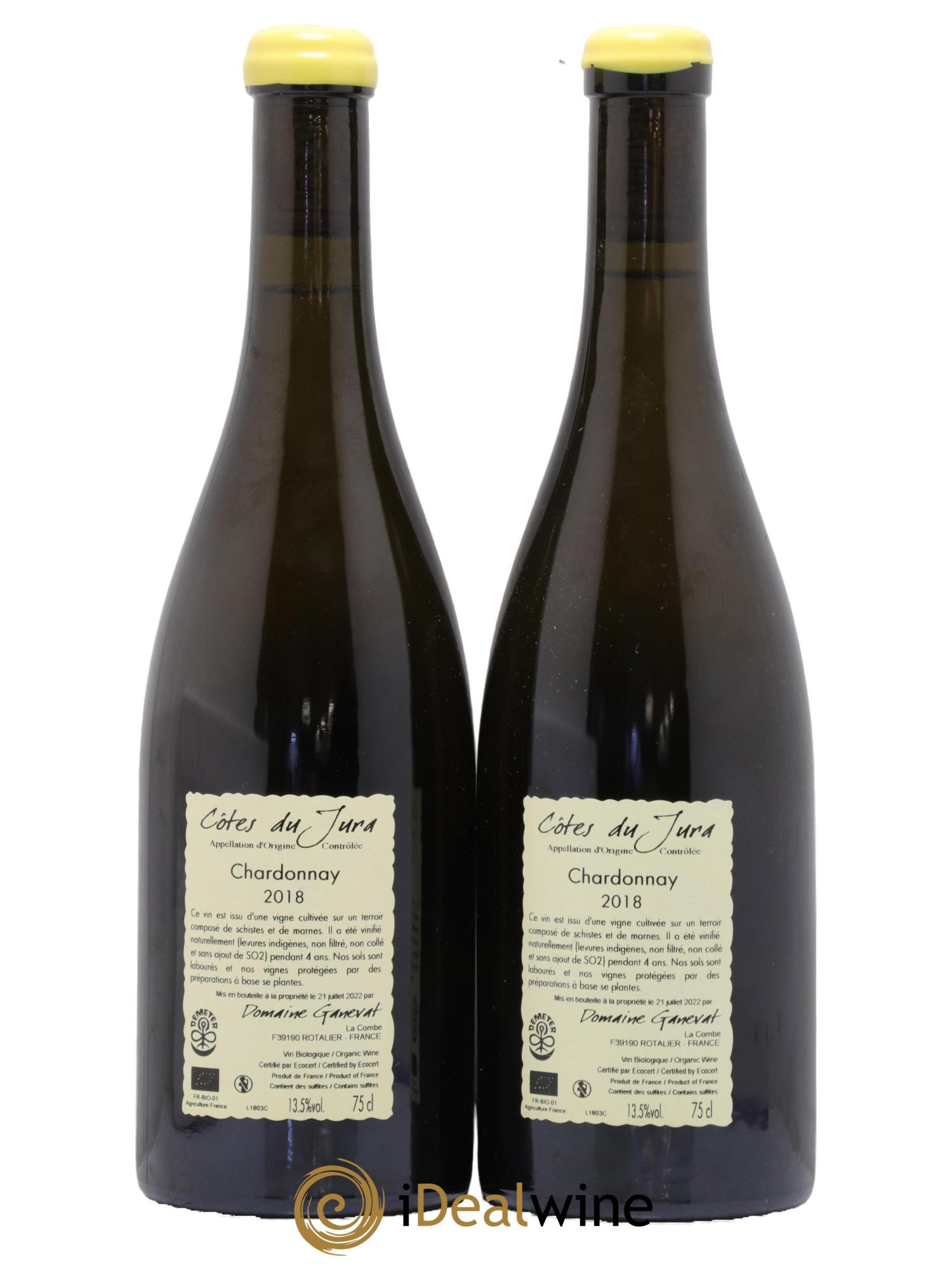 Côtes du Jura Chardonnay En Billat Jean-François Ganevat (Domaine) 2018 - Lot de 2 bouteilles - 1