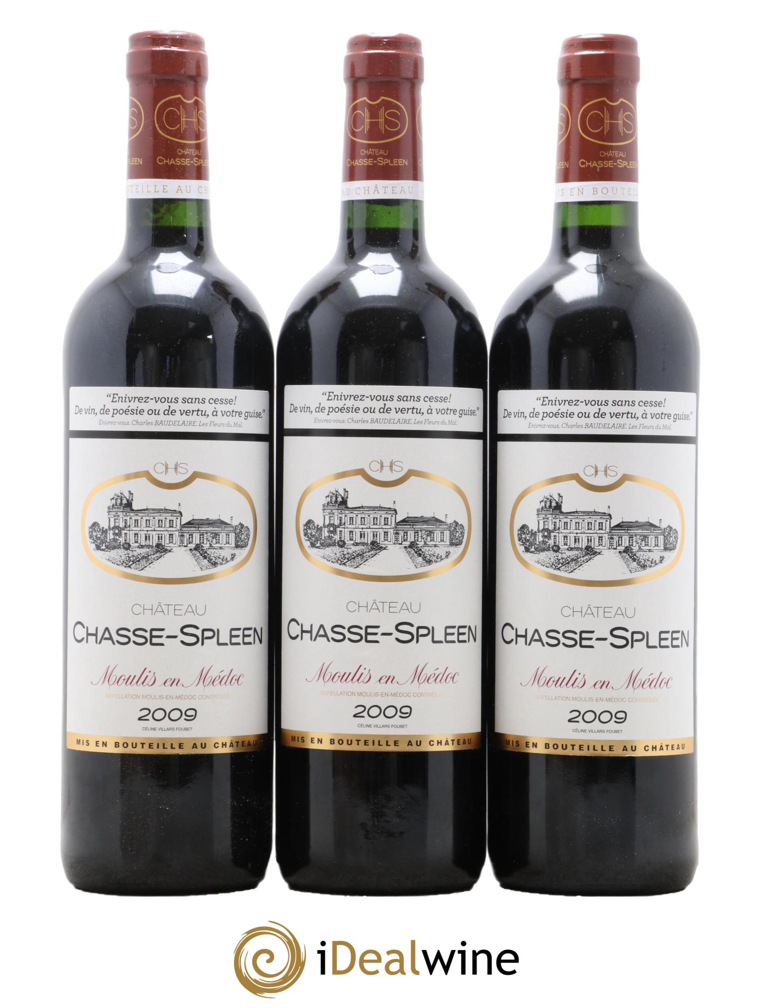 Château Chasse Spleen 2009 - Lot de 6 bouteilles - 2