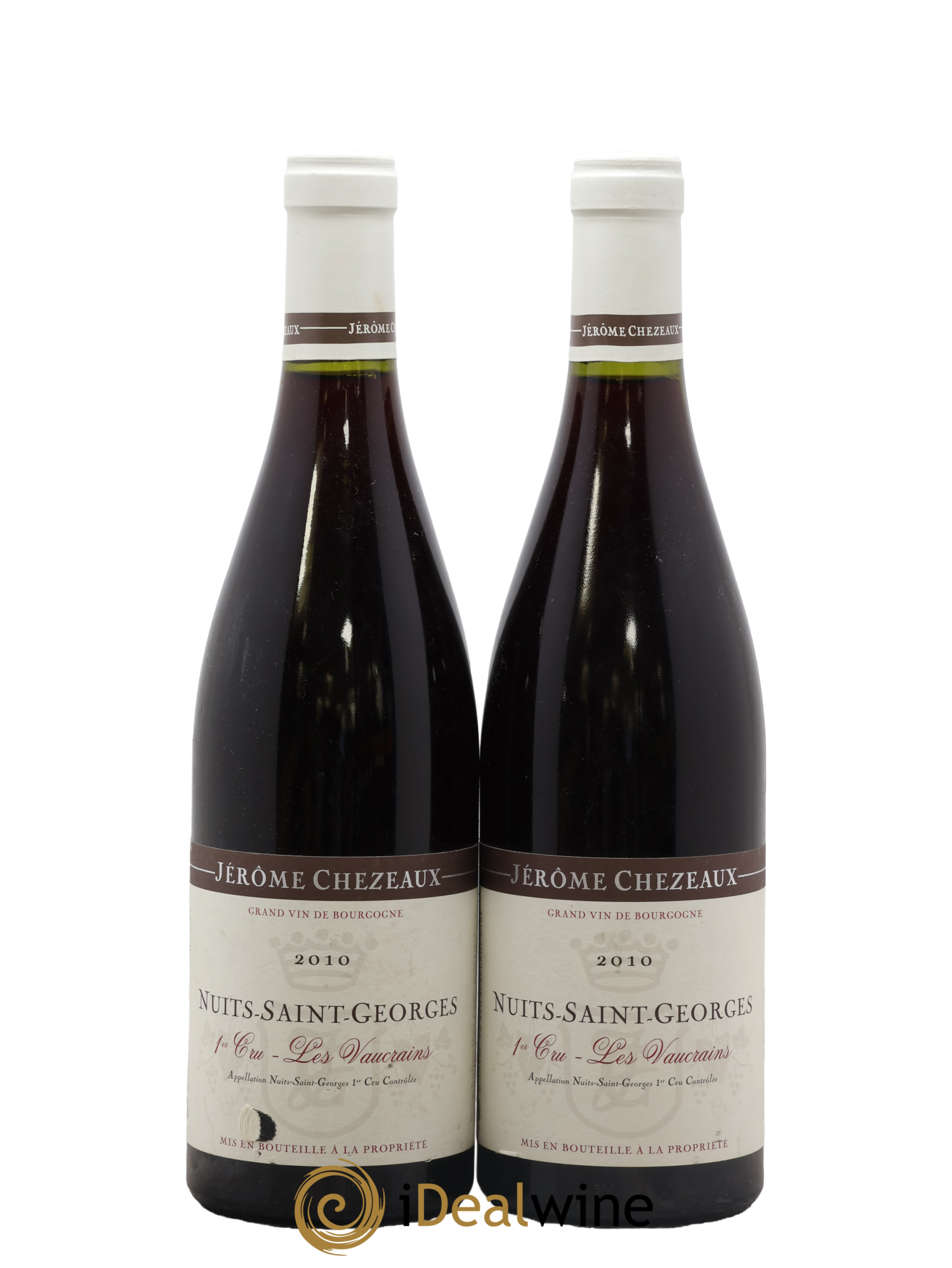 Nuits Saint-Georges 1er Cru Les Vaucrains Jérôme Chezeaux 2010 - Lot de 2 bouteilles - 0