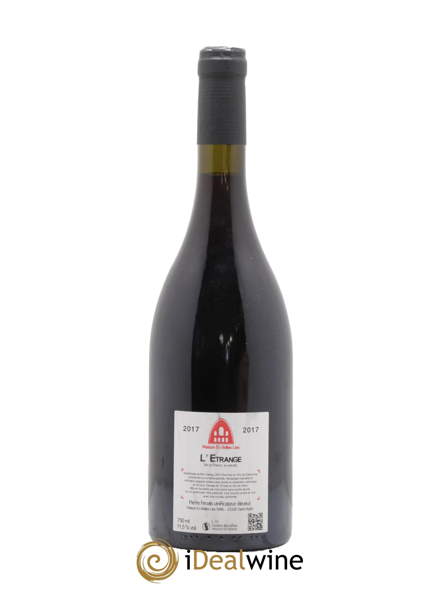 Vin de France L'Etrange Maison En Belles Lies 2017 - Lot de 1 bouteille - 1