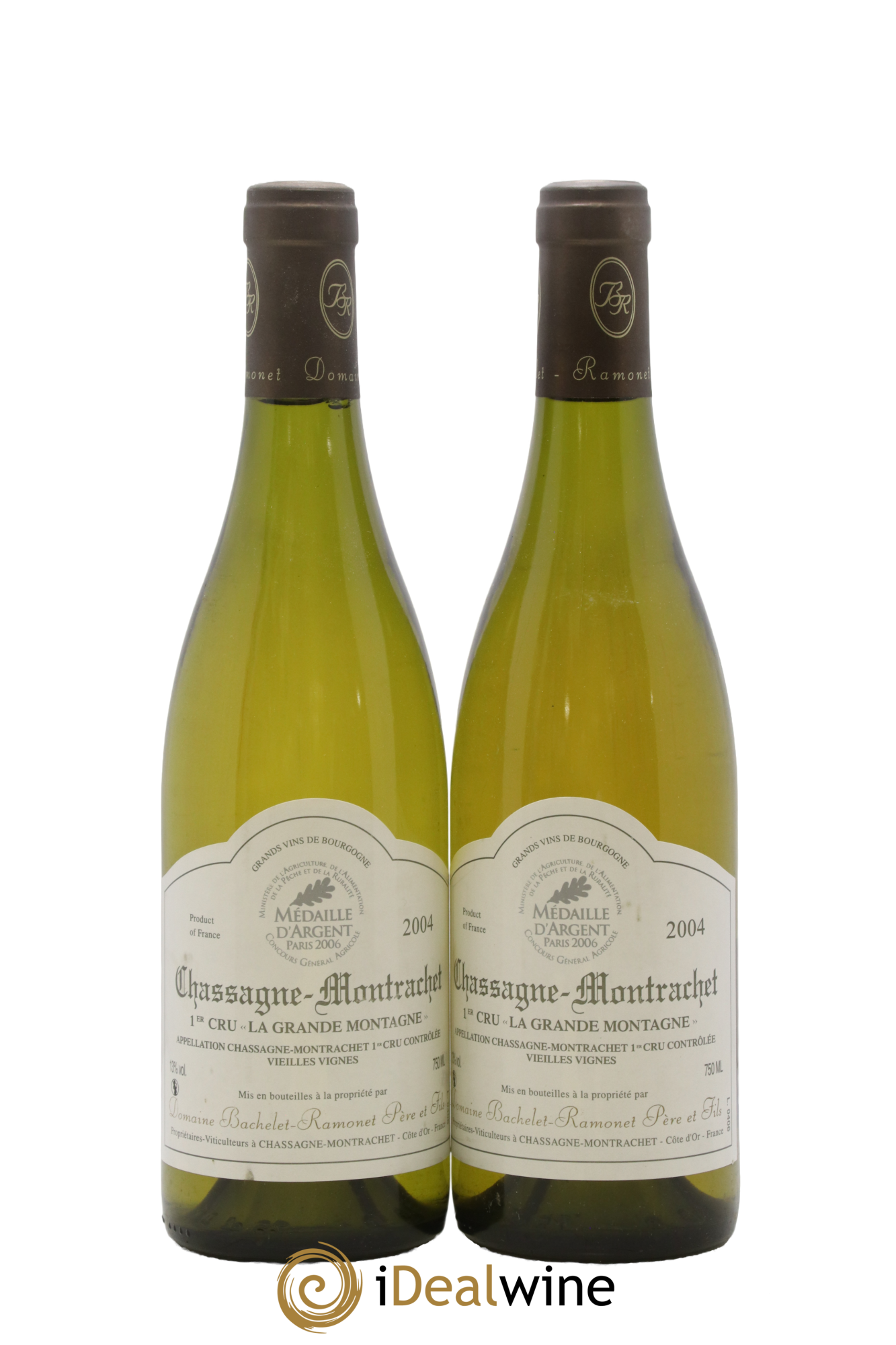 Chassagne-Montrachet 1er Cru La Grande Montagne Vieilles Vignes Bachelet-Ramonet (Domaine) 2004 - Lot of 2 bottles - 0