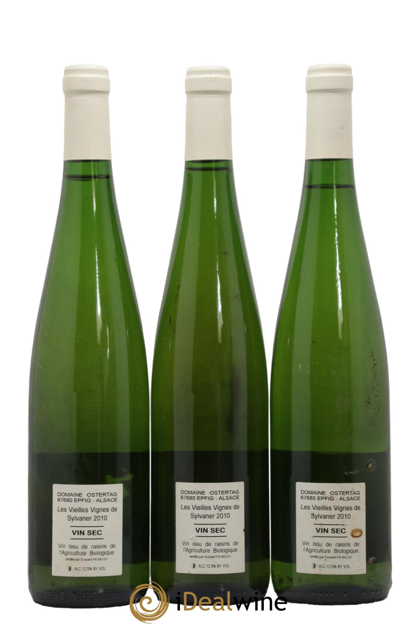 Alsace Sylvaner Les Vieilles Vignes Ostertag (Domaine) 2010 - Lot de 3 bouteilles - 1