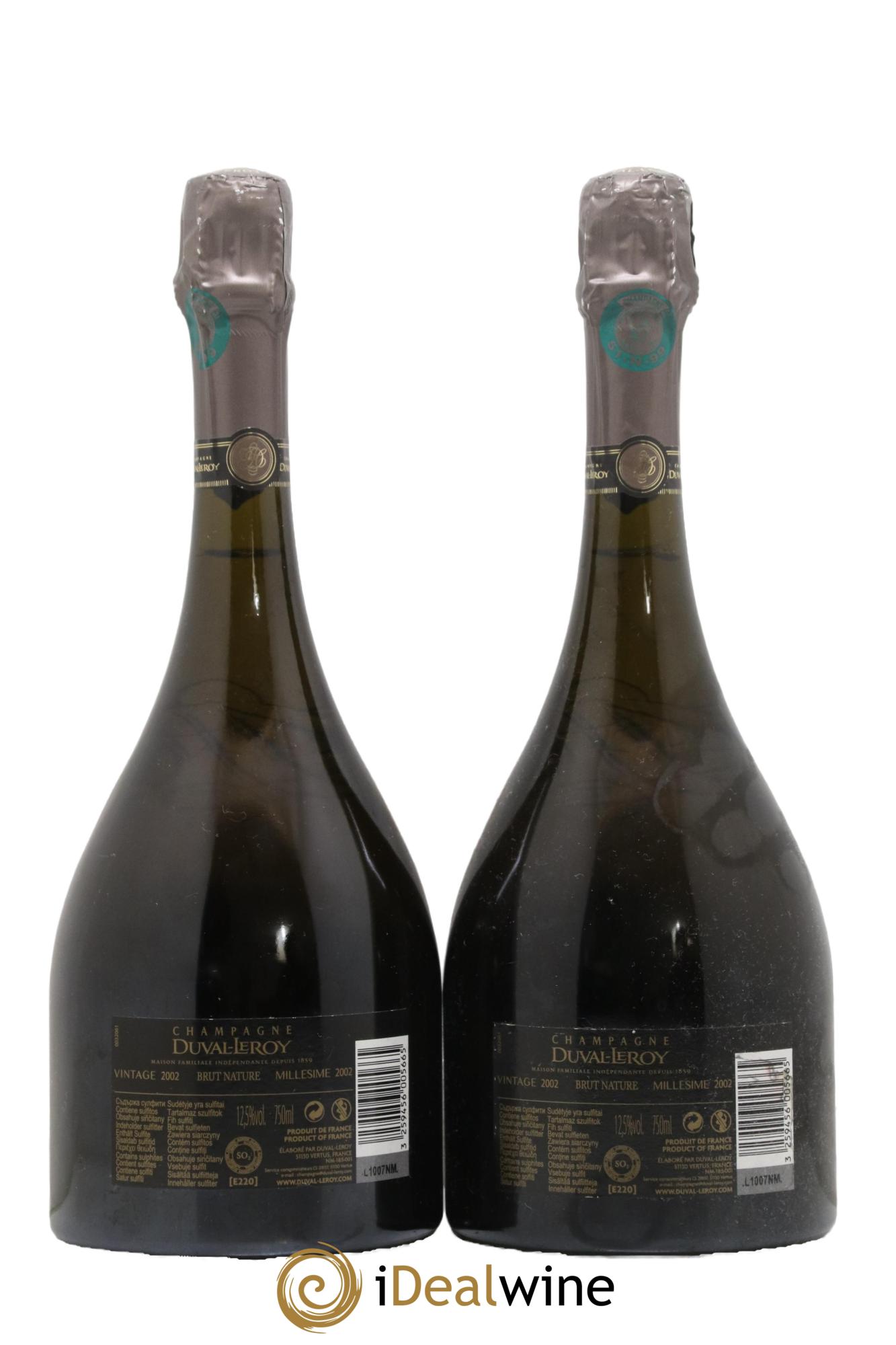 Femme de Champagne Duval-Leroy 2002 - Lot de 2 bouteilles - 1