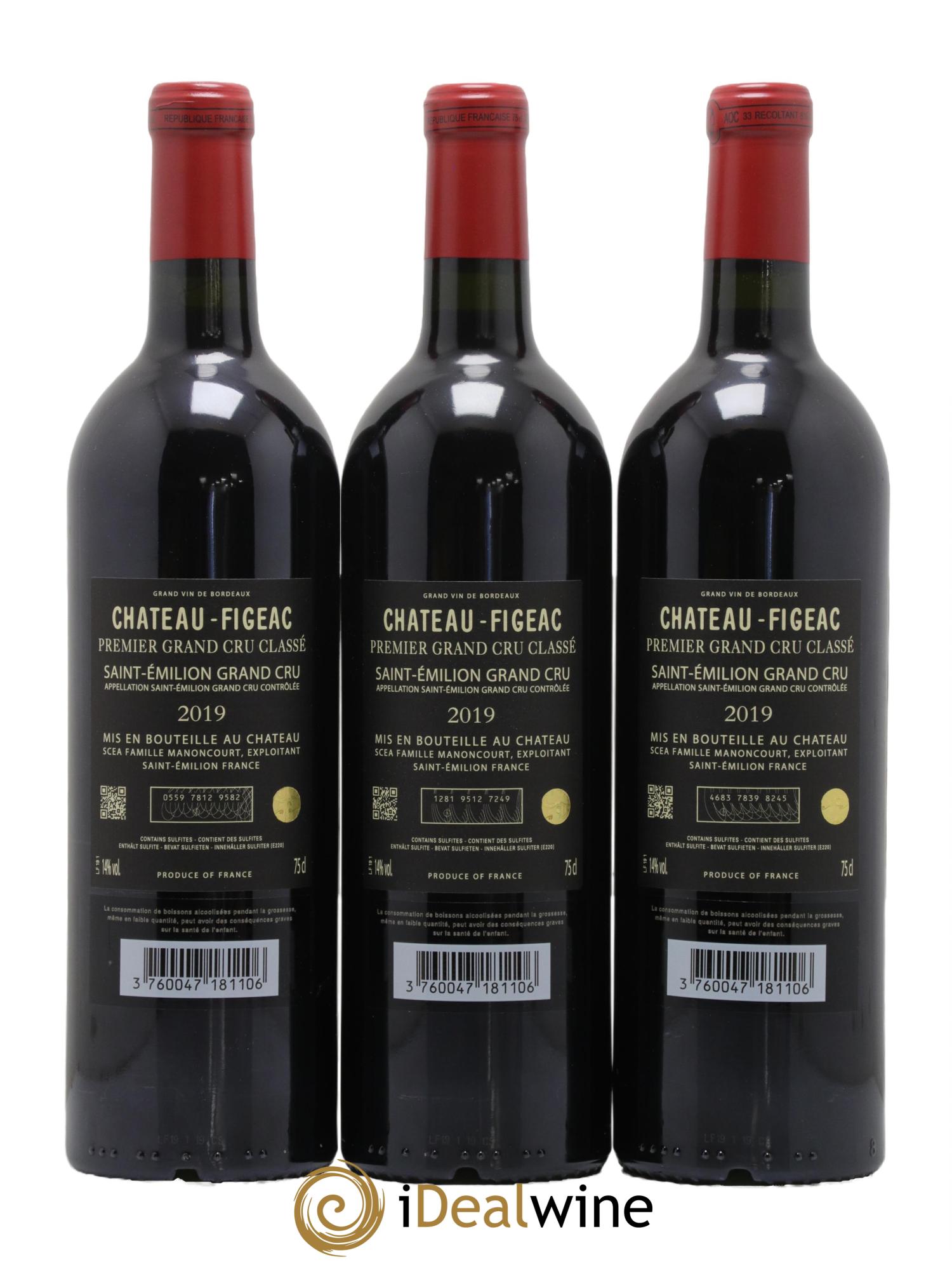 Château Figeac 1er Grand Cru Classé A 2019 - Lot de 6 bouteilles - 4