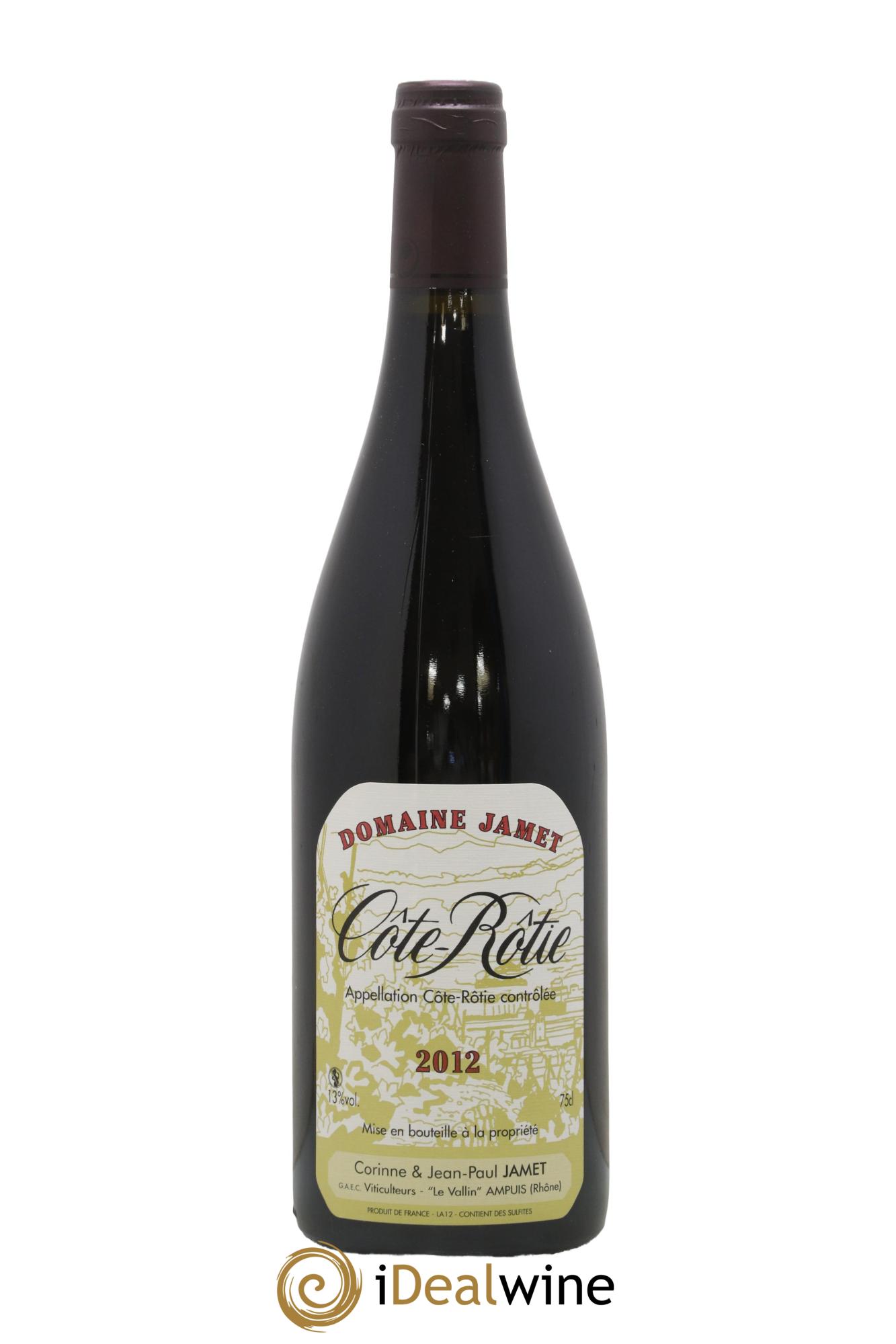 Côte-Rôtie Jamet (Domaine) 2012 - Lot de 1 bouteille - 0