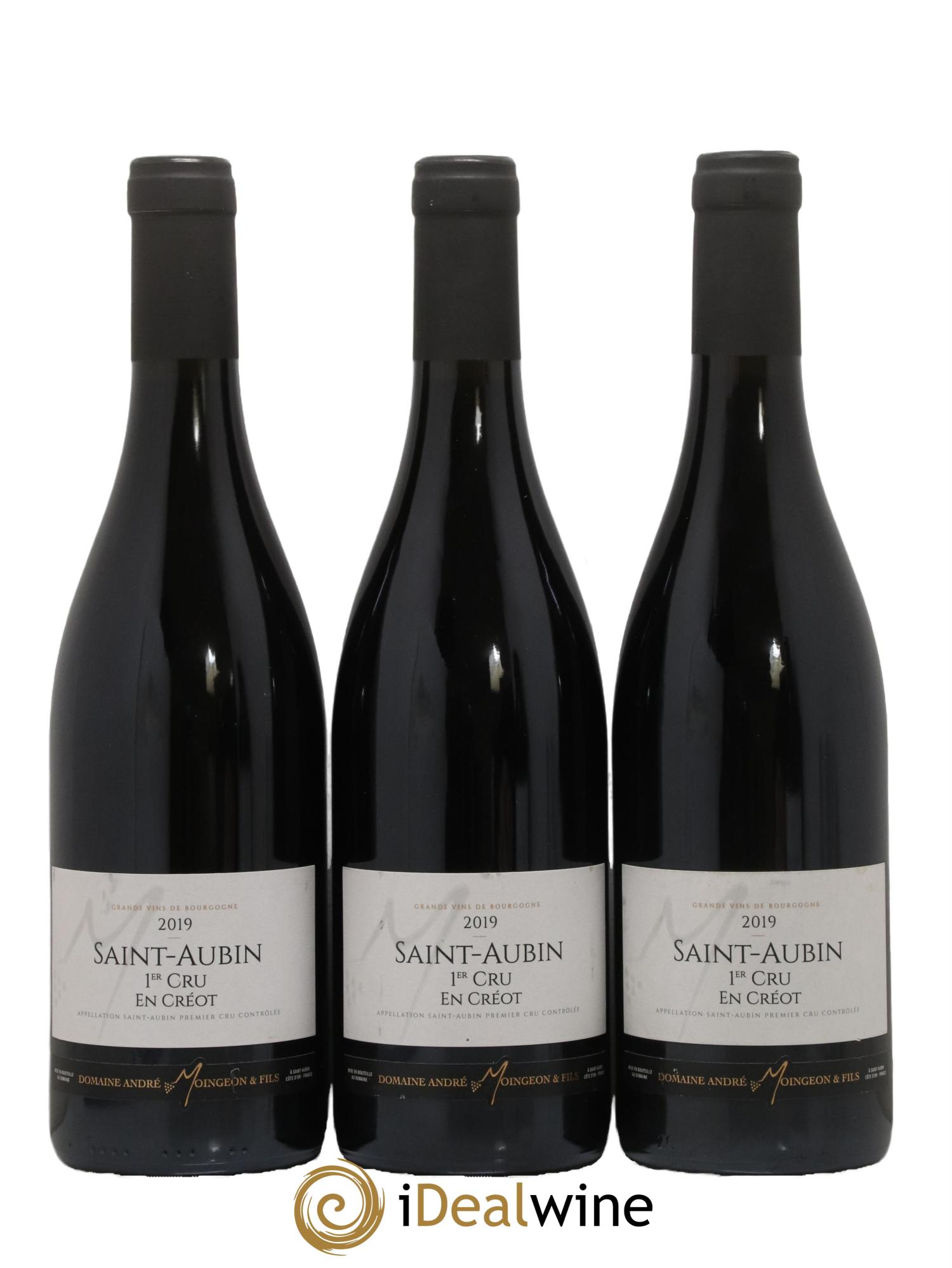 Saint-Aubin 1er Cru En Créot Domaine Moingeon et Fils 2019 - Lot de 3 bouteilles - 0