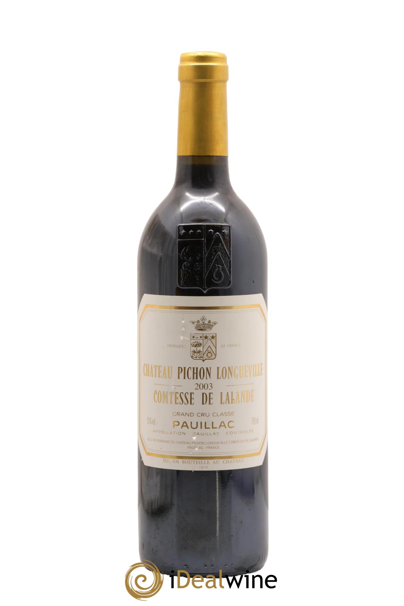 Château Pichon Longueville Comtesse de Lalande 2ème Grand Cru Classé 2003 - Posten von 1 Flasche - 0