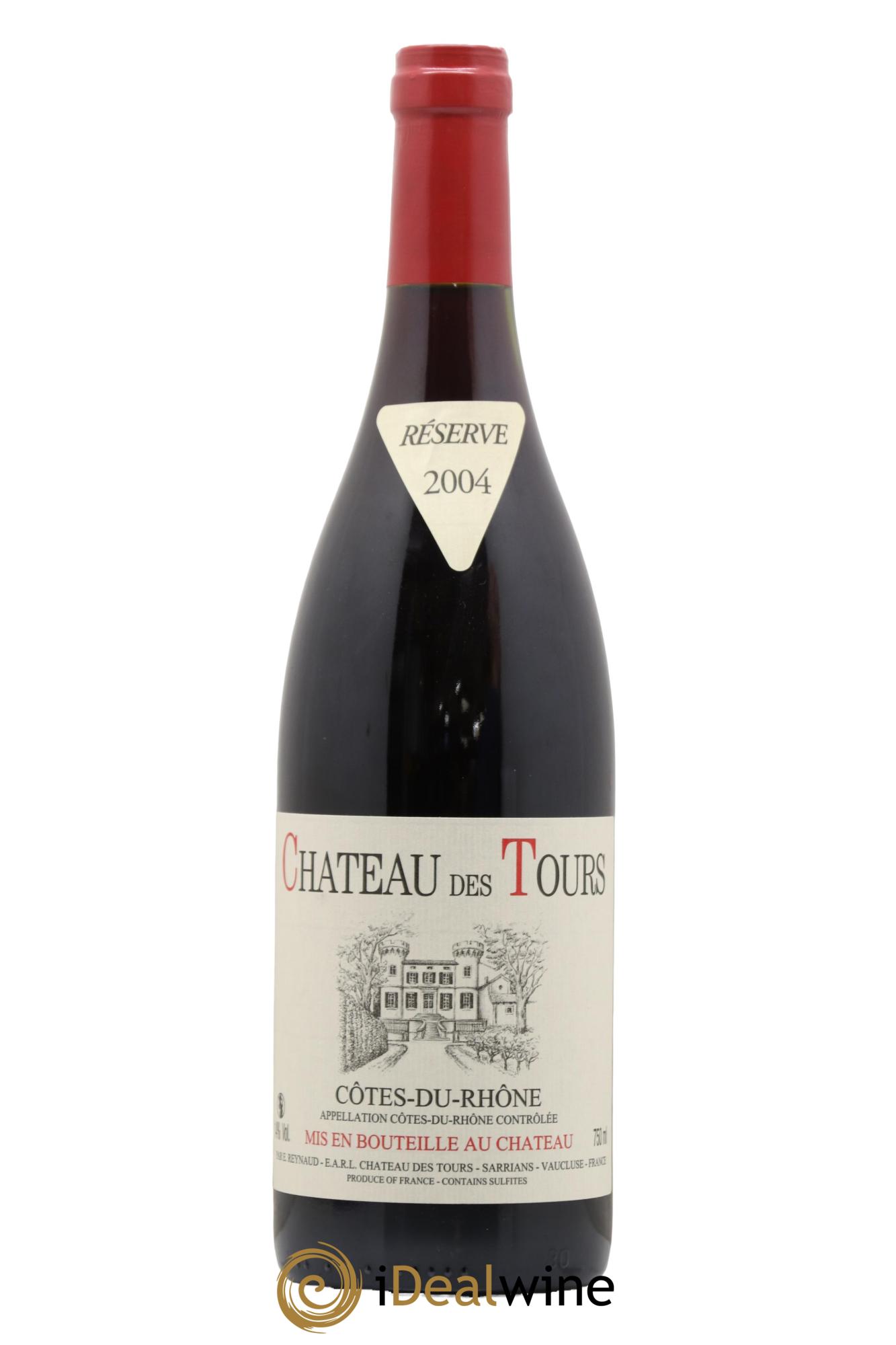 Côtes-du-Rhône Château des Tours Emmanuel Reynaud 2004 - Lot de 1 bouteille - 0