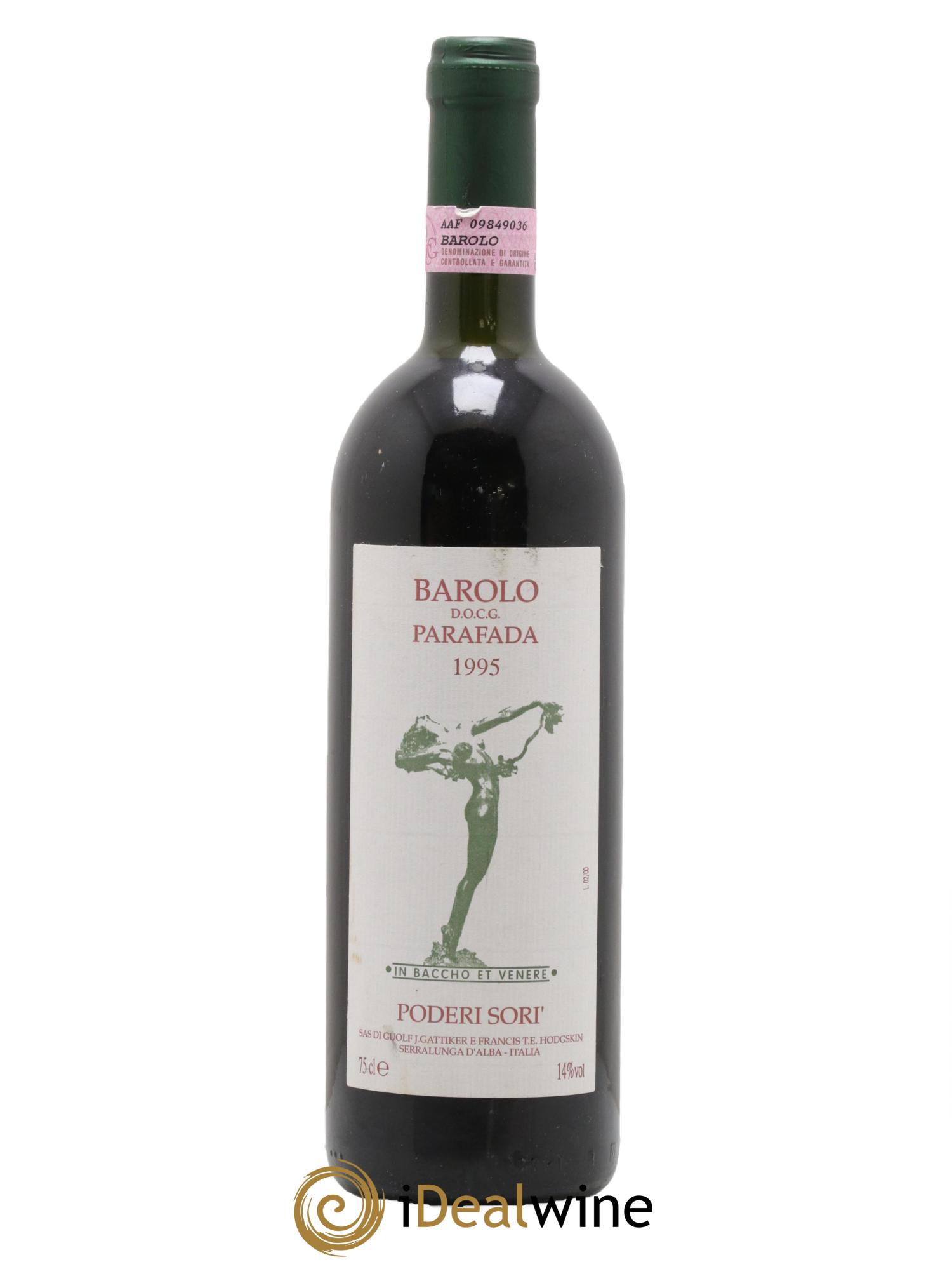 Barolo Poderi Sori Parafada 1995 - Lot de 1 bouteille - 0