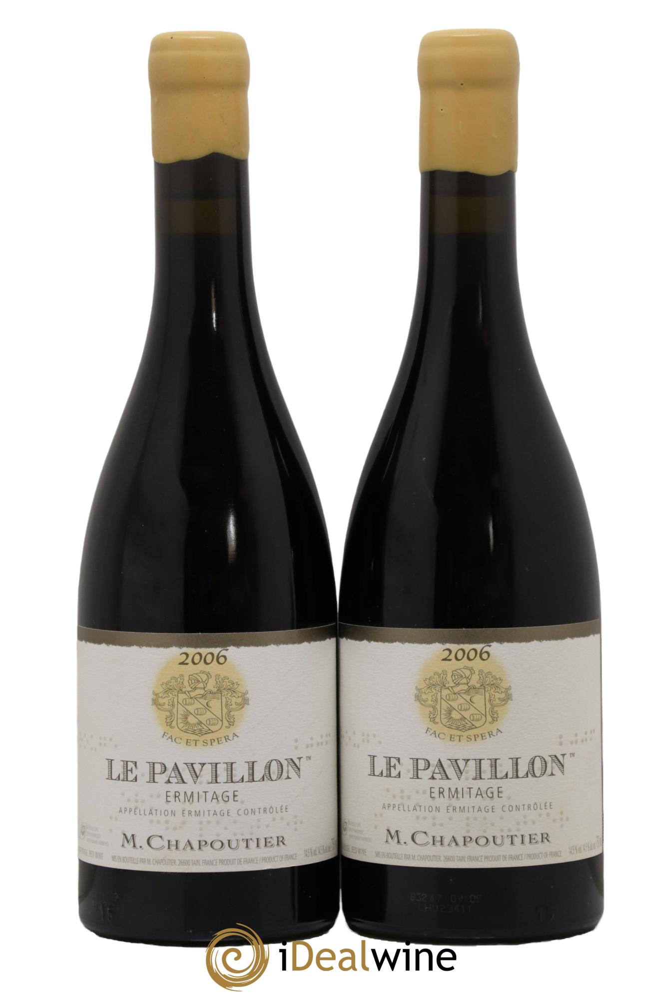 Hermitage Ermitage Le Pavillon Chapoutier 2006 - Lot de 2 bouteilles - 0