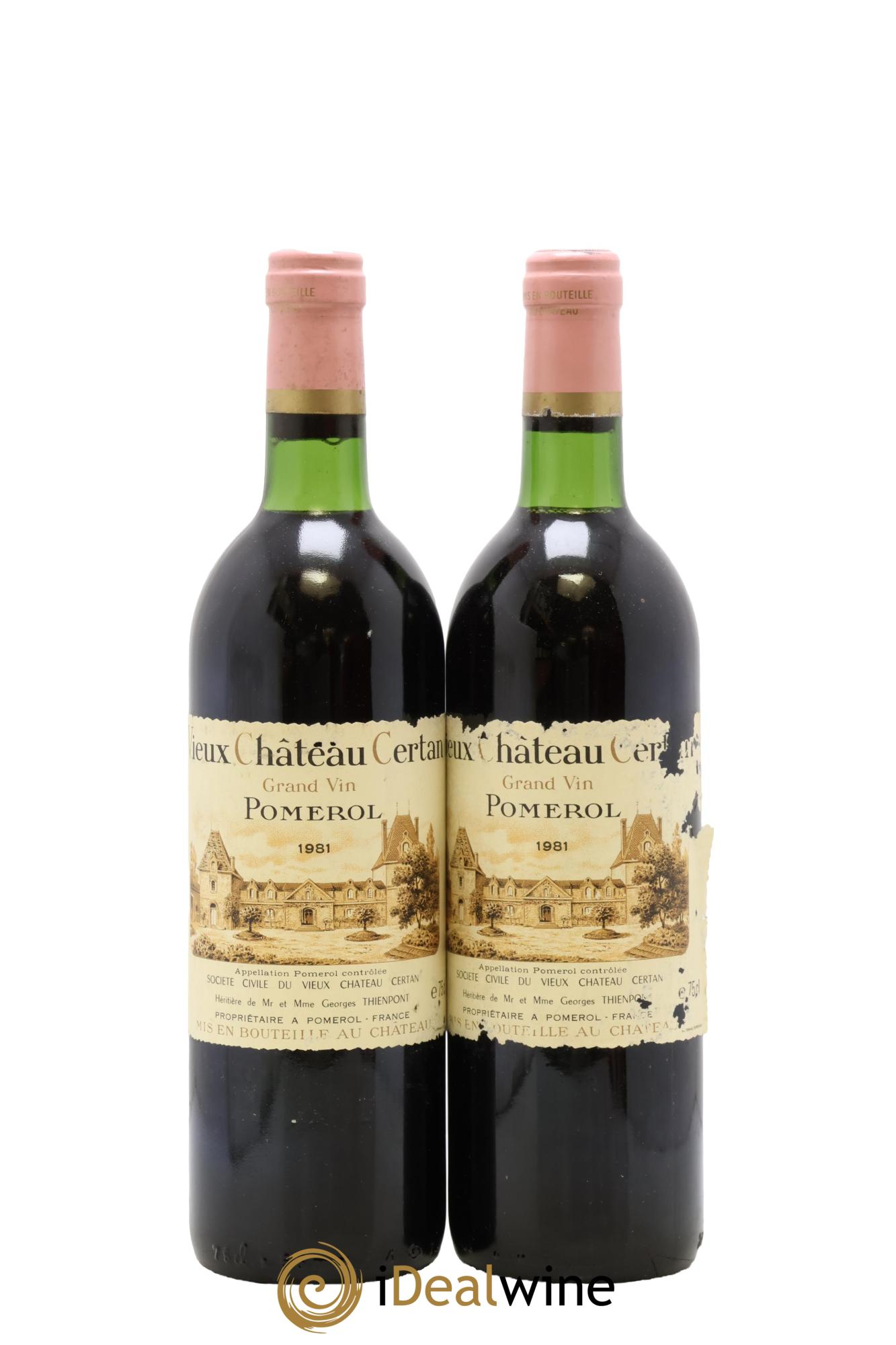 Vieux Château Certan 1981 - Lot de 2 bouteilles - 0