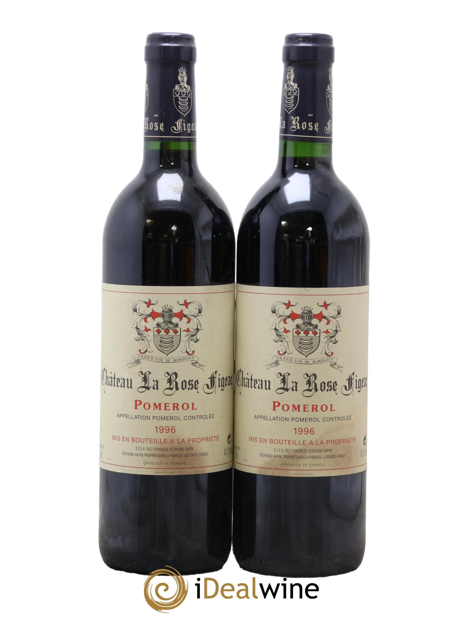 Château la Rose Figeac 1996 - Lot of 2 bottles - 0