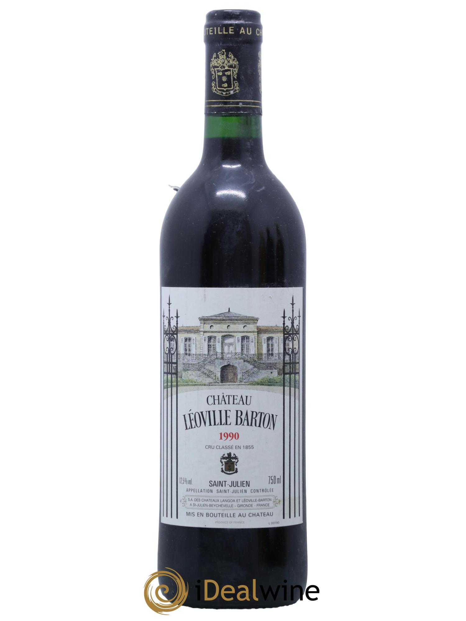 Château Léoville Barton 2ème Grand Cru Classé 1990 - Lot de 1 bouteille - 0