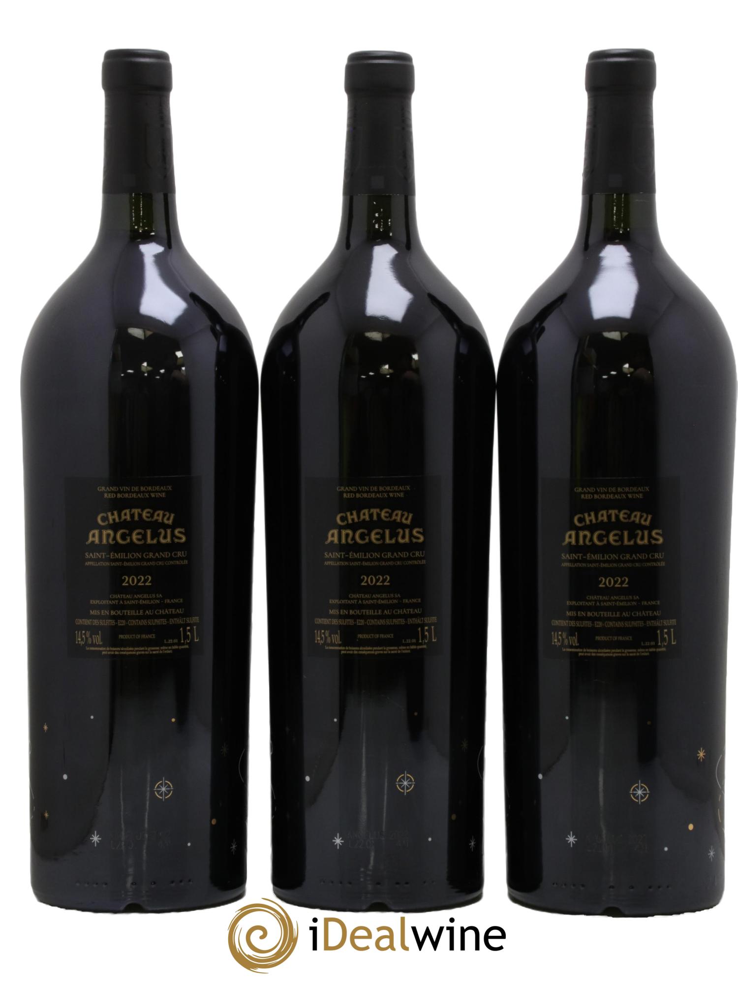 Château Angélus 1er Grand Cru Classé A  2022 - Lotto di 3 magnum - 1