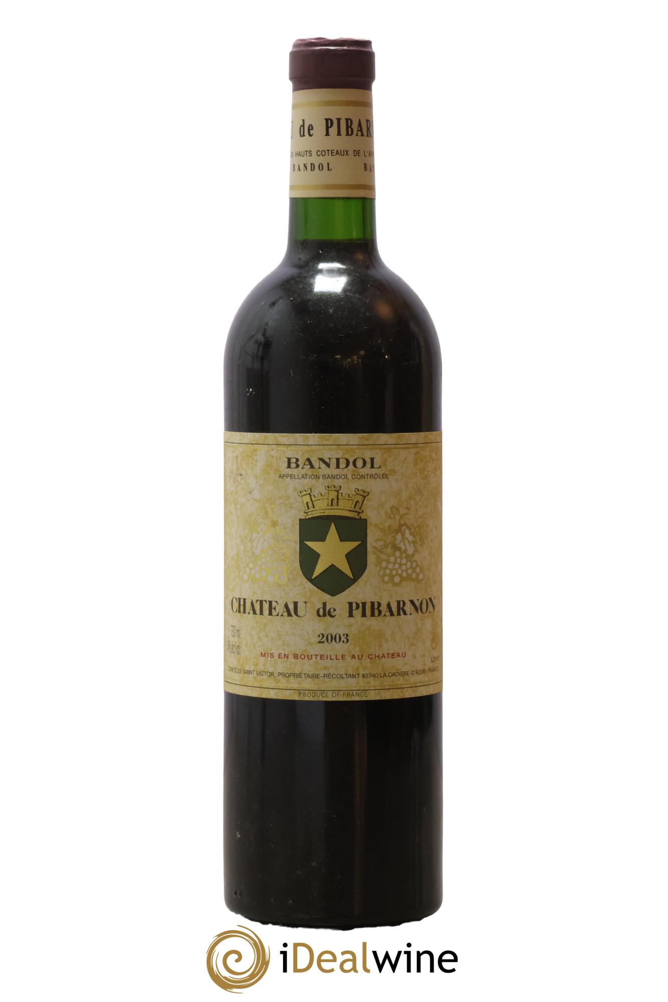 Bandol Château de Pibarnon Comte de Saint-Victor 2003 - Lot de 1 bouteille - 0