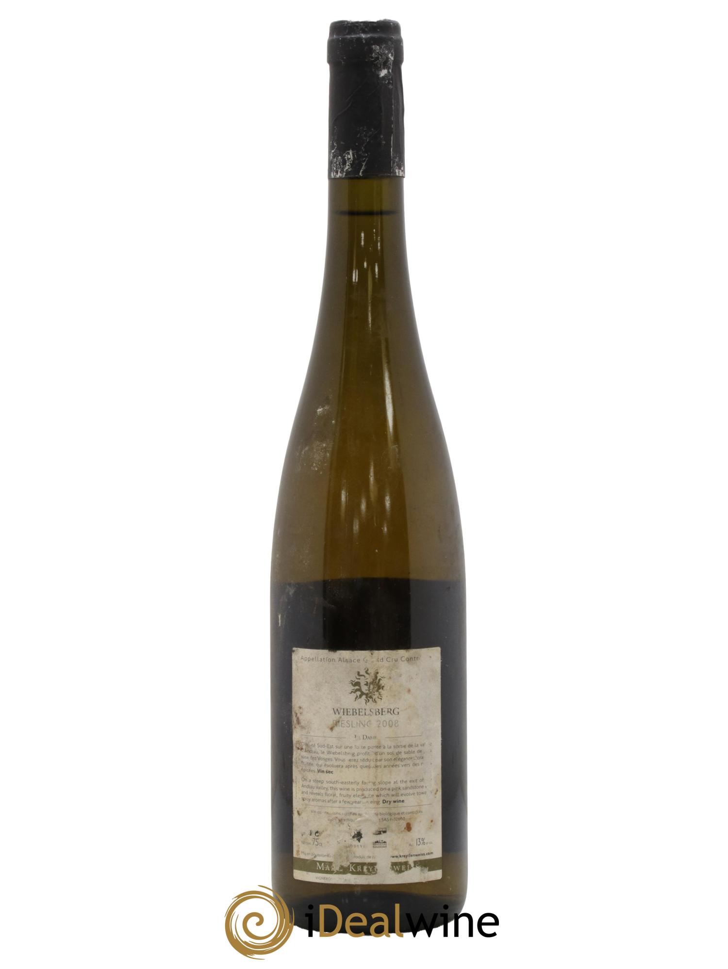 Alsace Riesling Grand Cru Wiebelsberg Marc Kreydenweiss 2008 - Lot of 1 bottle - 1