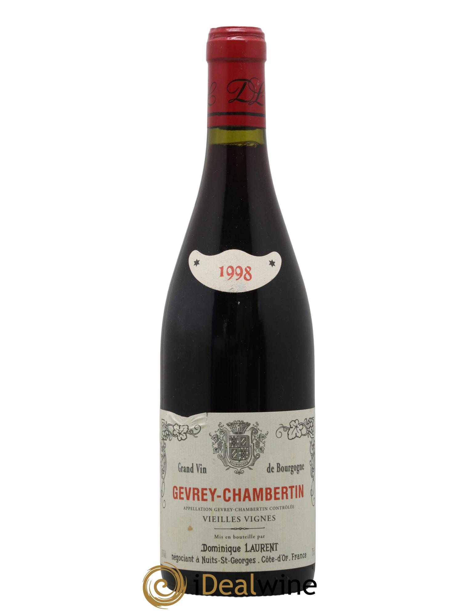 Gevrey-Chambertin Vieilles vignes Dominique Laurent 1998 - Lot de 1 bouteille - 0