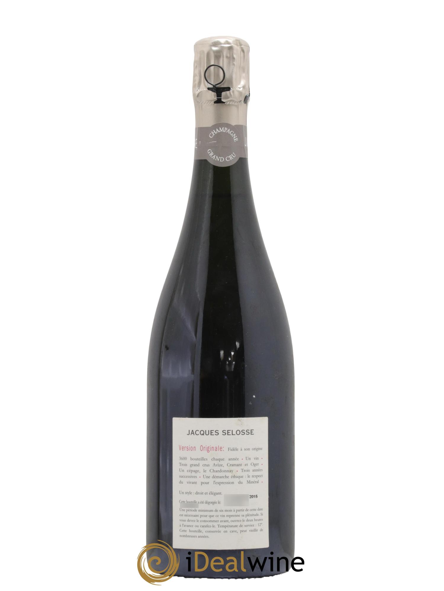 Version Originale Jacques Selosse - Posten von 1 Flasche - 1