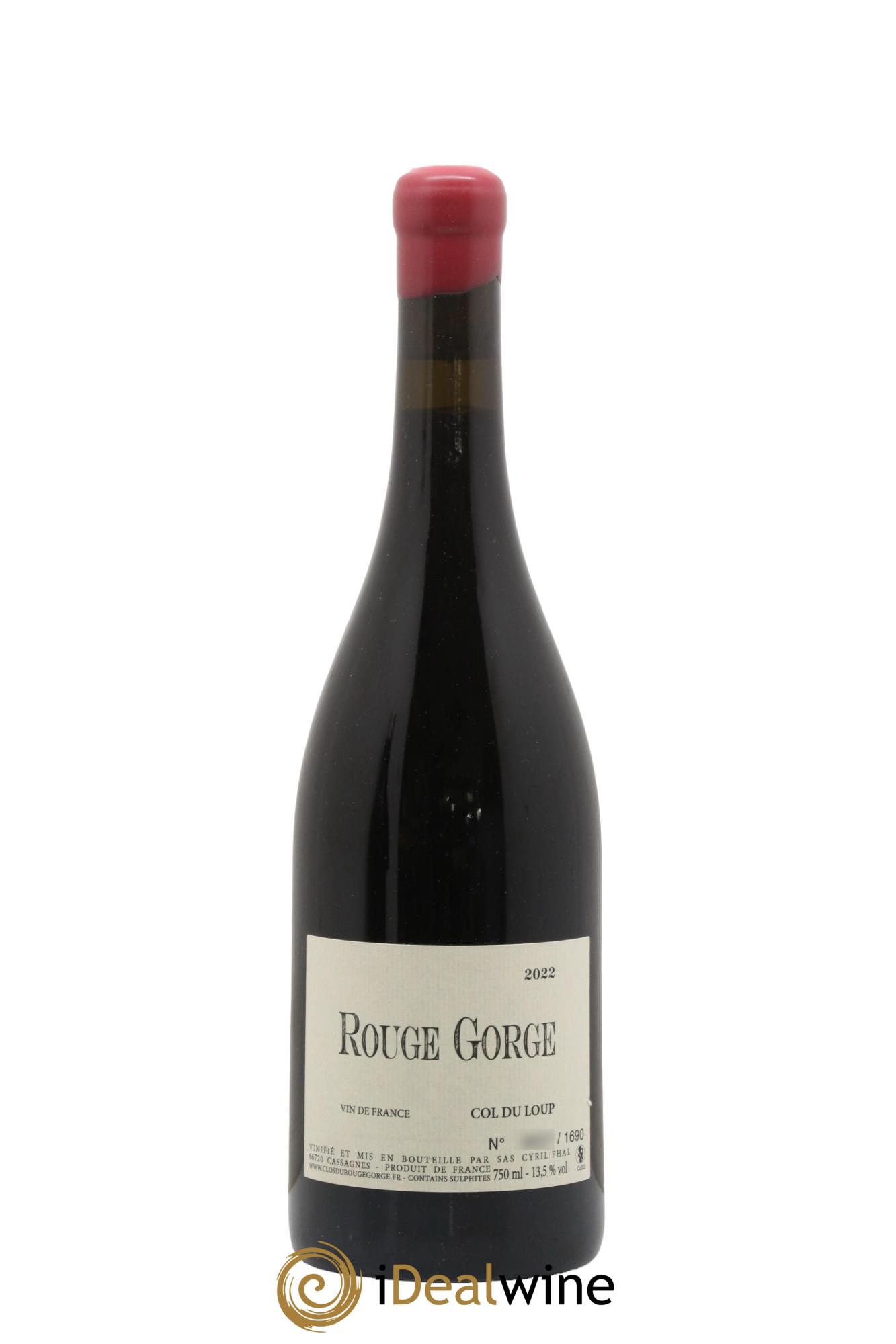 Côtes Catalanes Col du Loup Cyril Fhal 2022 - Lot de 1 bouteille - 0