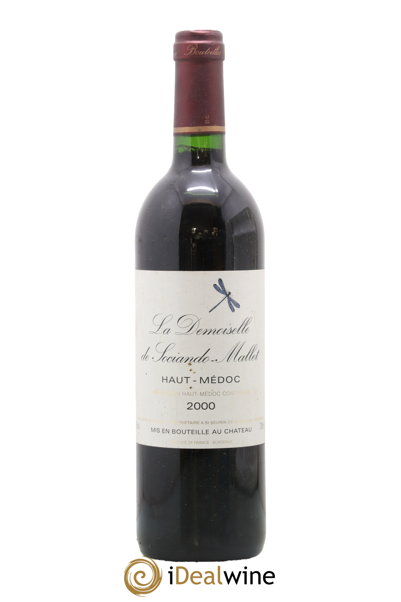 Demoiselle de Sociando Mallet Second Vin 2000 - Lot de 1 bouteille - 0