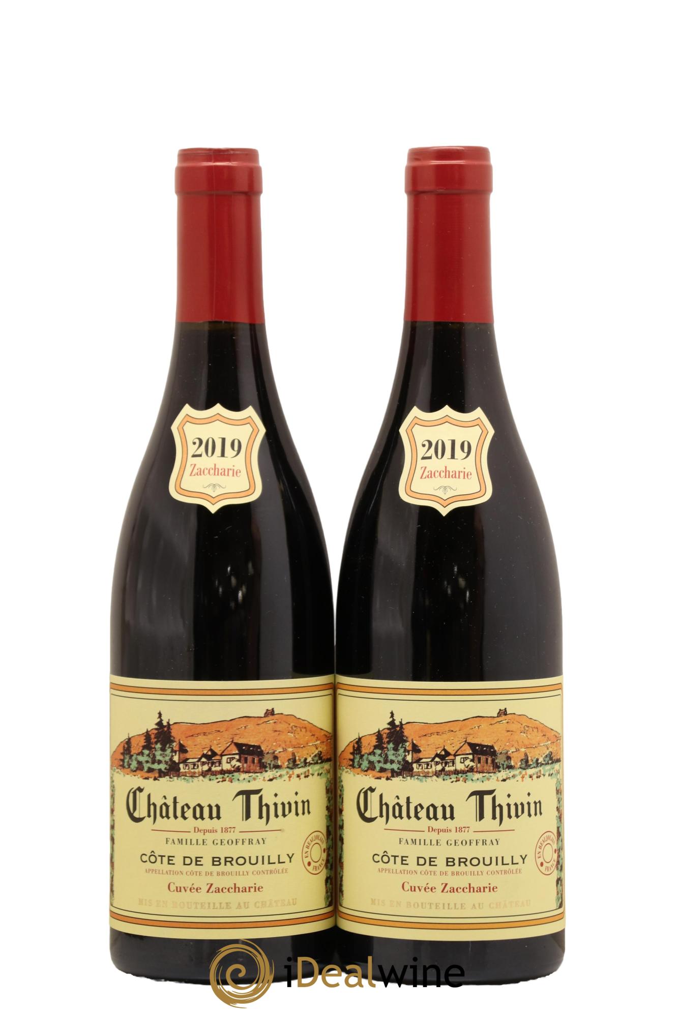 Côte de Brouilly Cuvée Zaccharie Château Thivin 2019 - Lot de 2 bouteilles - 0