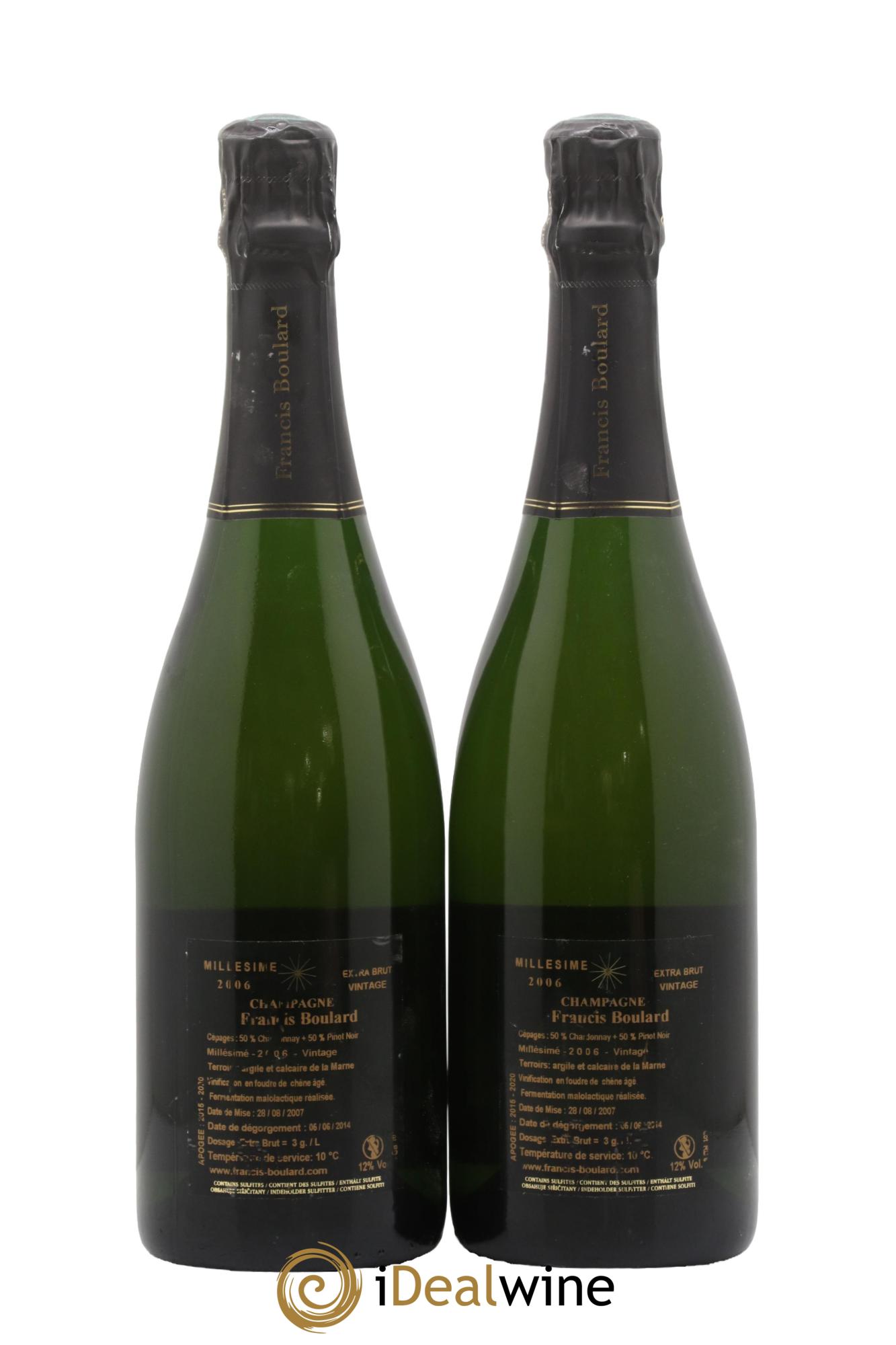 Extra-Brut Francis Boulard 2006 - Lot de 2 bouteilles - 1