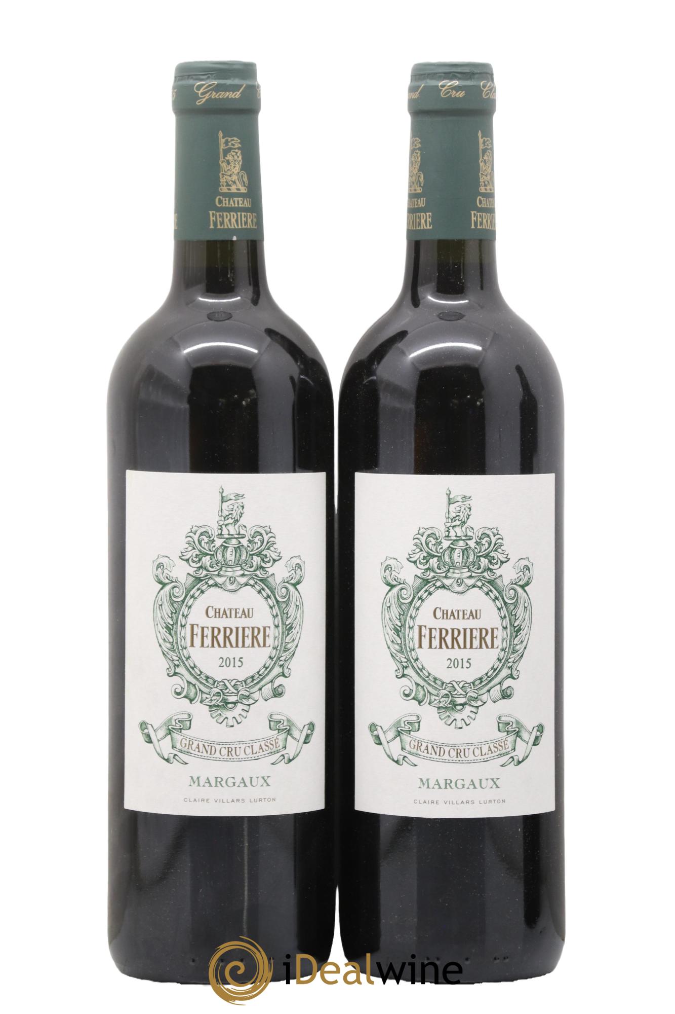 Château Ferrière 3ème Grand Cru Classé 2015 - Lot de 2 bouteilles - 0