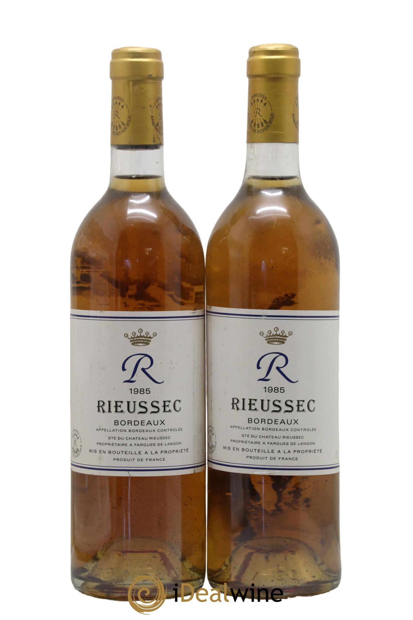 R de Rieussec 1985 - Lot de 2 bouteilles - 0