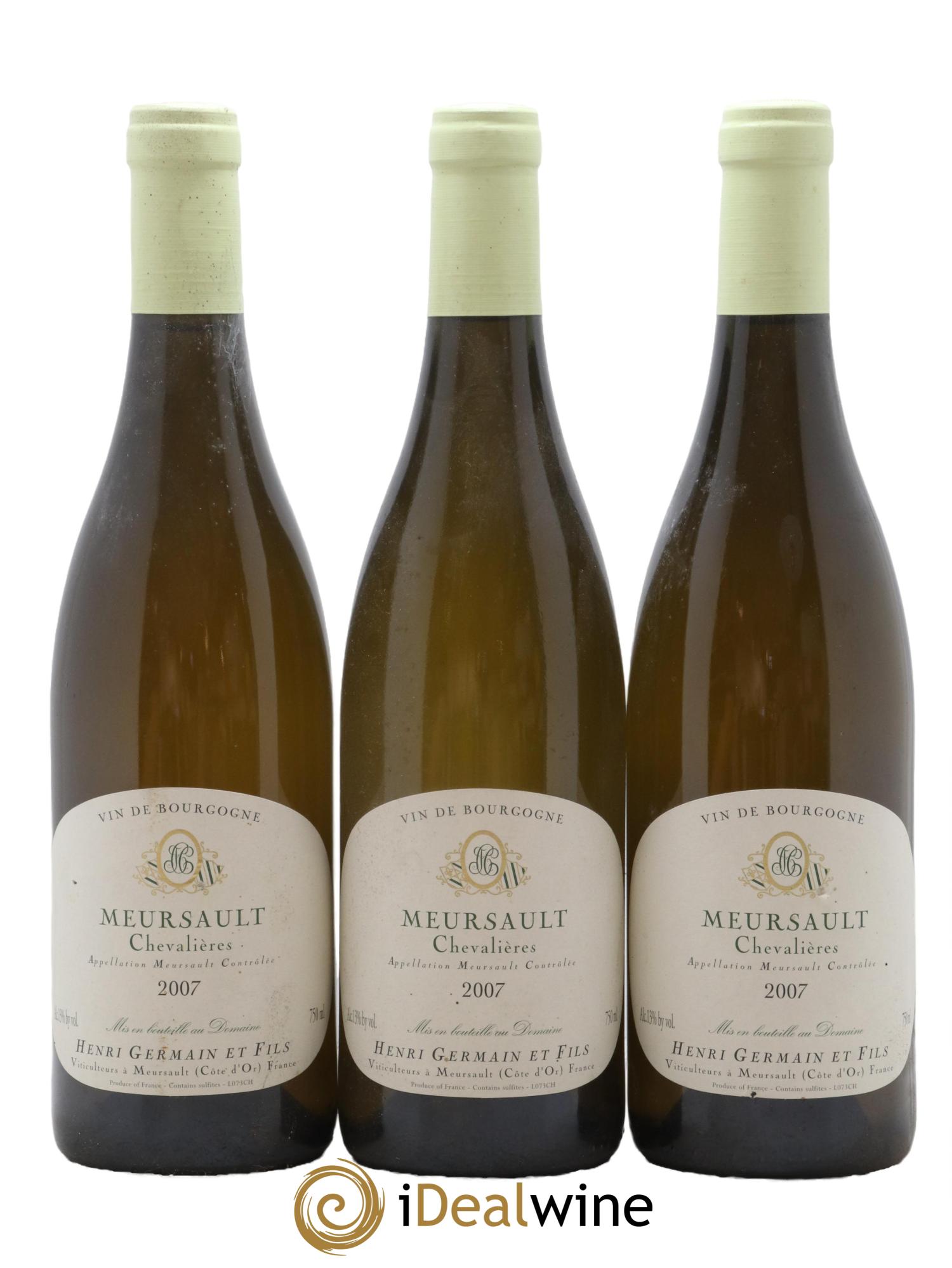 Meursault Chevalières Henri Germain 2007 - Lot de 3 bouteilles - 0