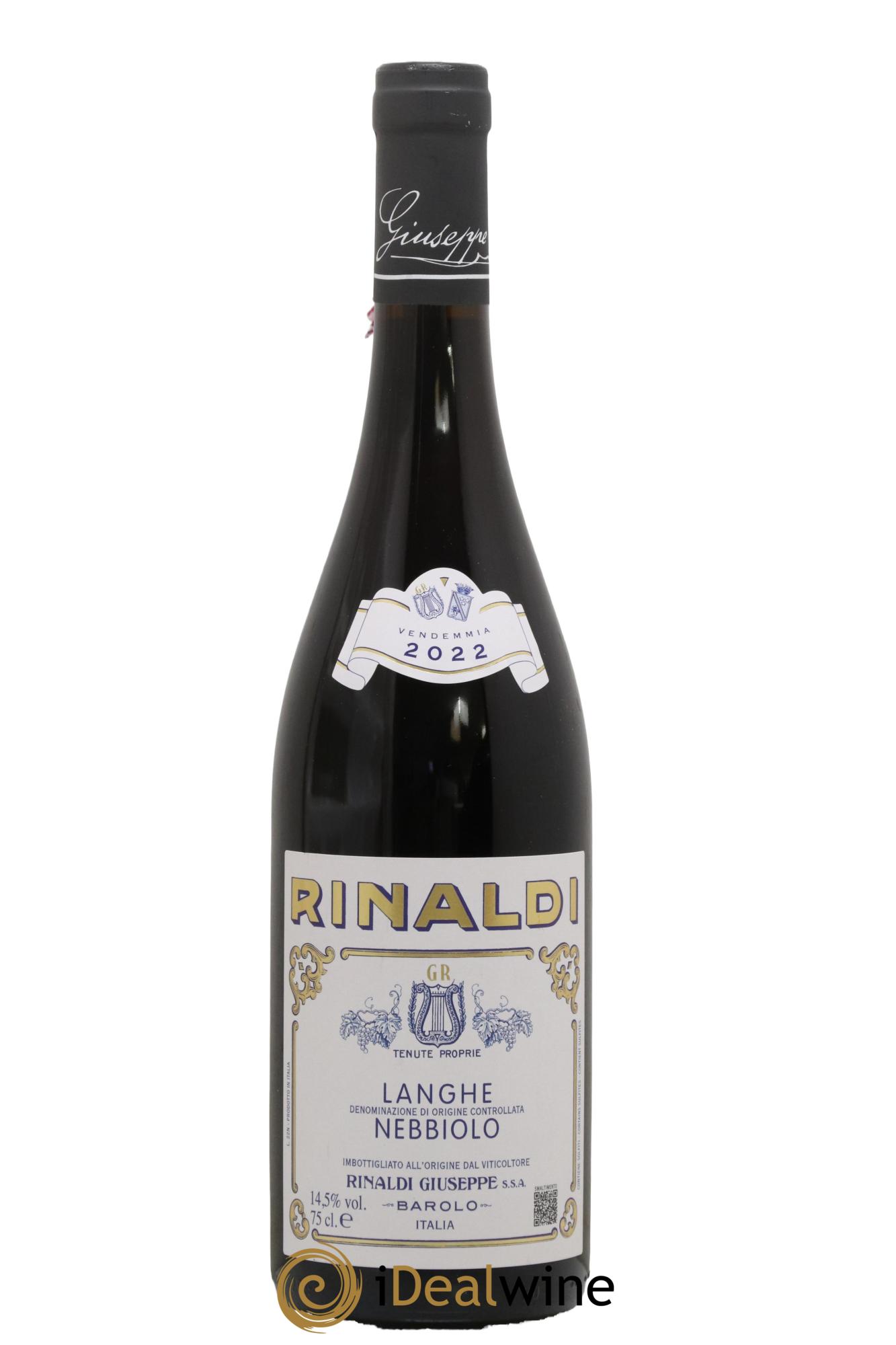 Langhe DOC Nebbiolo Giuseppe Rinaldi 2022 - Lot de 1 bouteille - 0