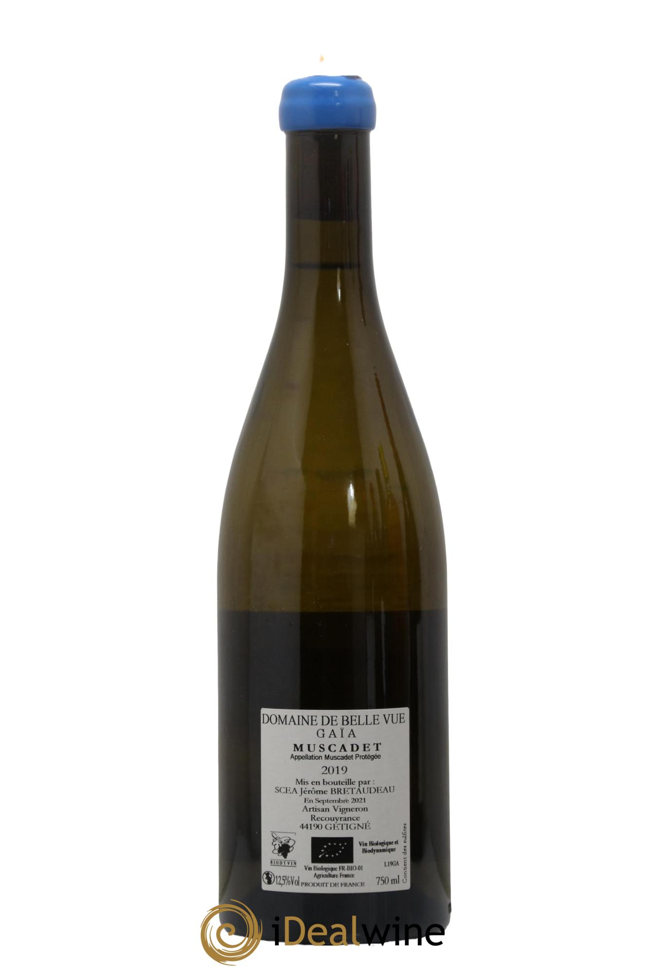 Muscadet-Sèvre-et-Maine Gaia Jérôme Bretaudeau - Domaine de Bellevue 2019 - Lot de 1 bouteille - 1